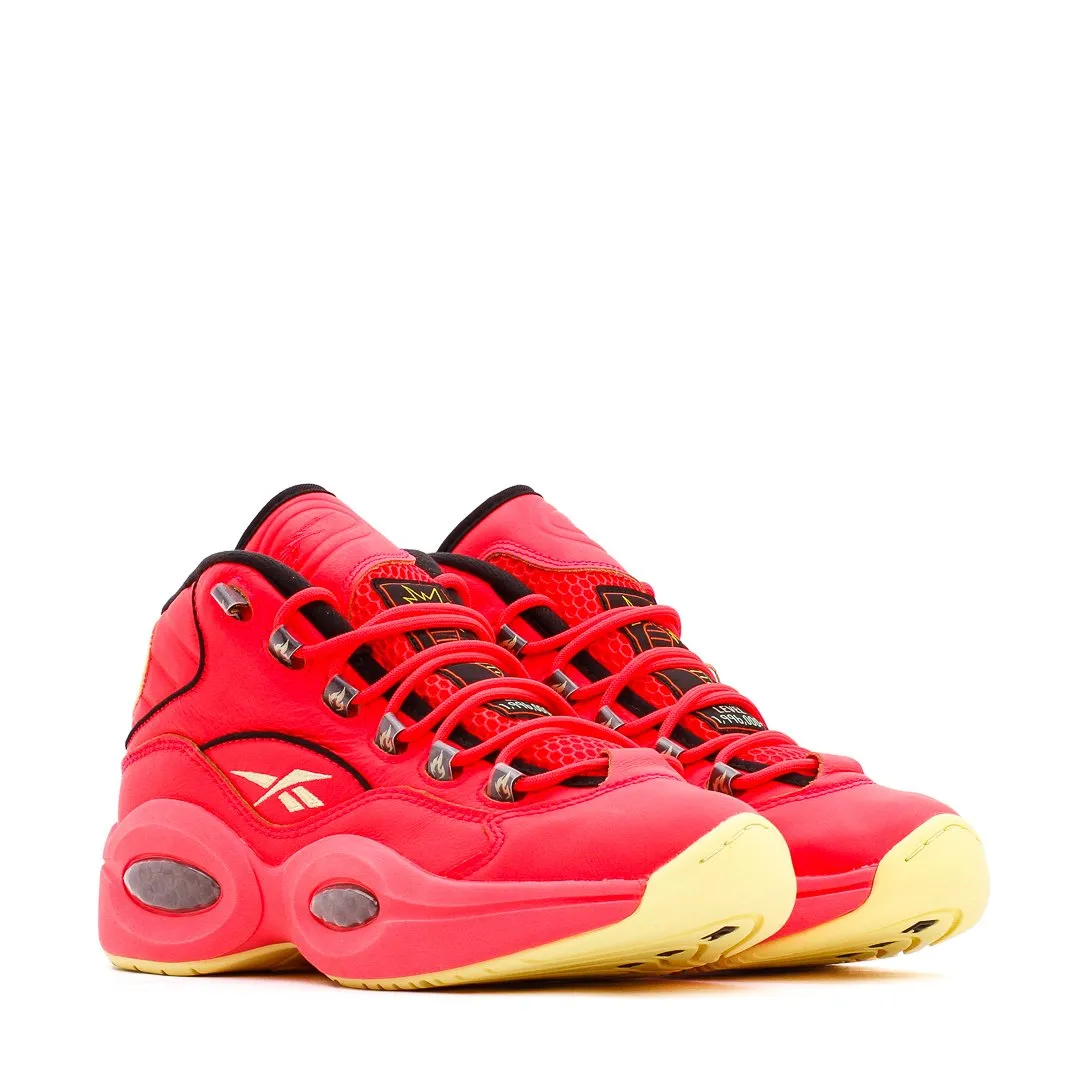 Reebok Basketball Men Question Mid x Hot Ones Allen Iverson Red GV7093 Grip Traction Pronation Control Technology