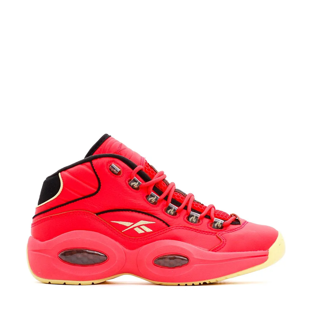 Reebok Basketball Men Question Mid x Hot Ones Allen Iverson Red GV7093 Multi Directional Tread Design Multi Directional Grip Sole