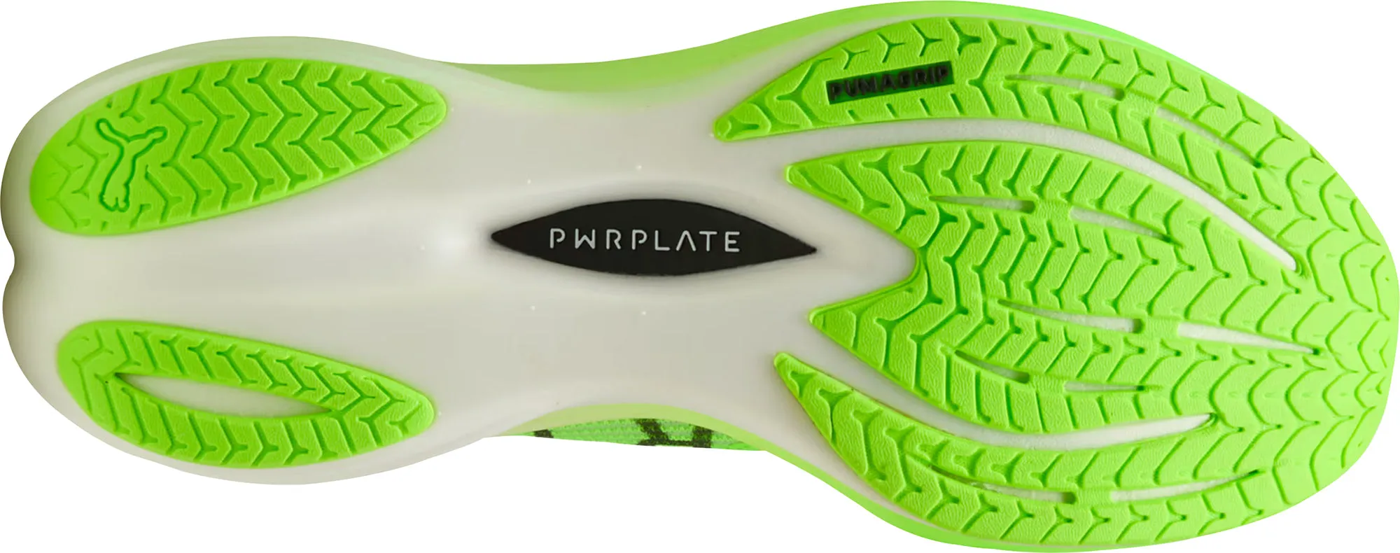 Sweat Resistant Frequent Travelers Dock Easy Puma Deviate Nitro 3 HYROX Mens Running Shoes - Green