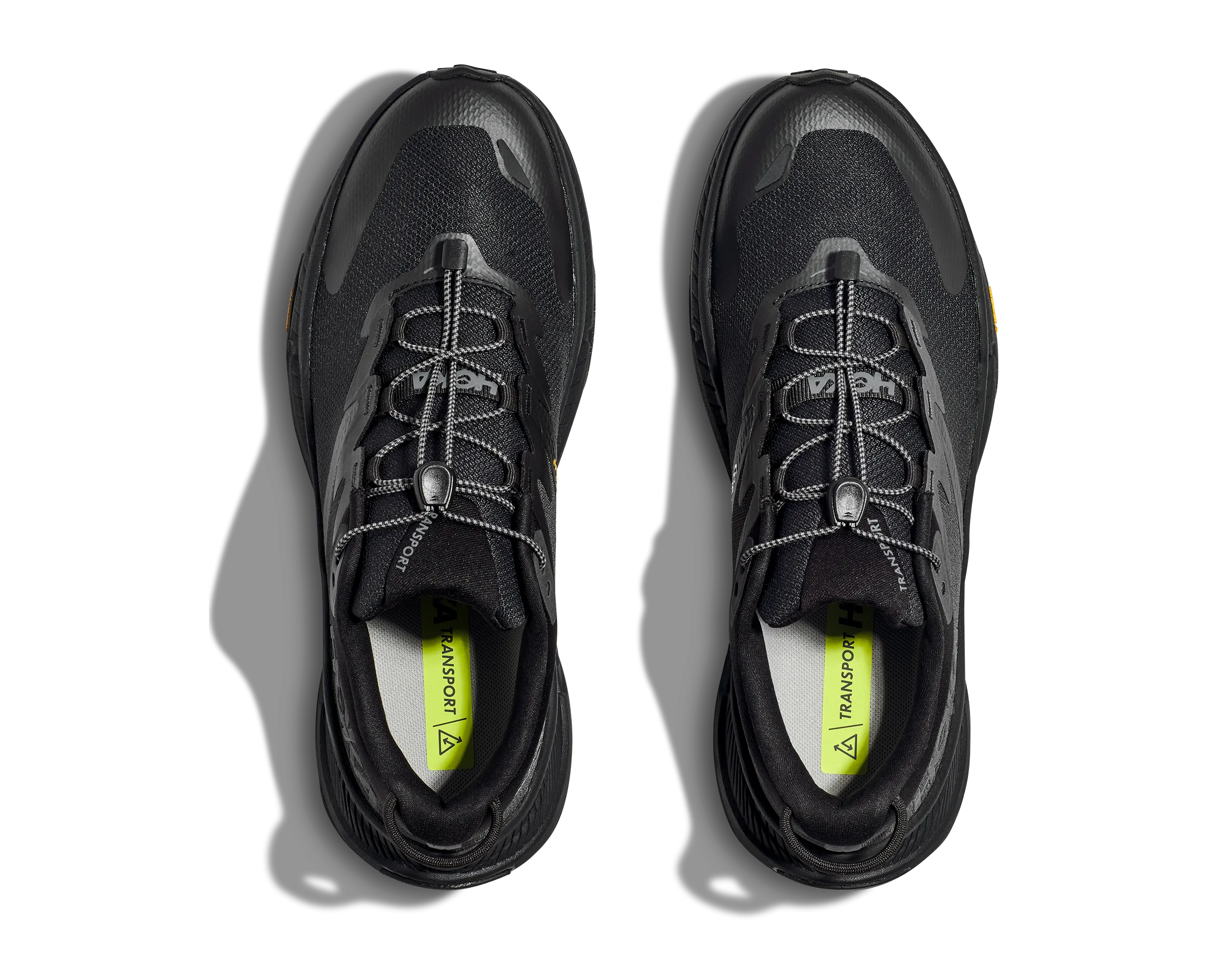 HOKA TRANSPORT BLACK MENS Rain Trail Grip System