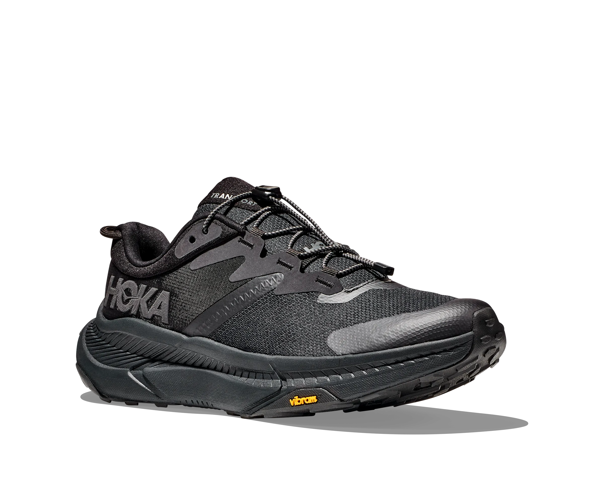 Impact Resistant Slip Control HOKA TRANSPORT BLACK MENS