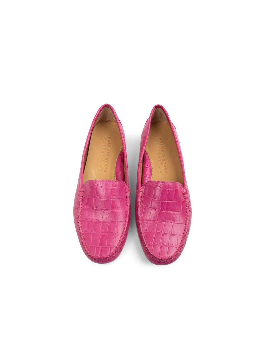 Jillian Driving Moccasin in Crocodile design