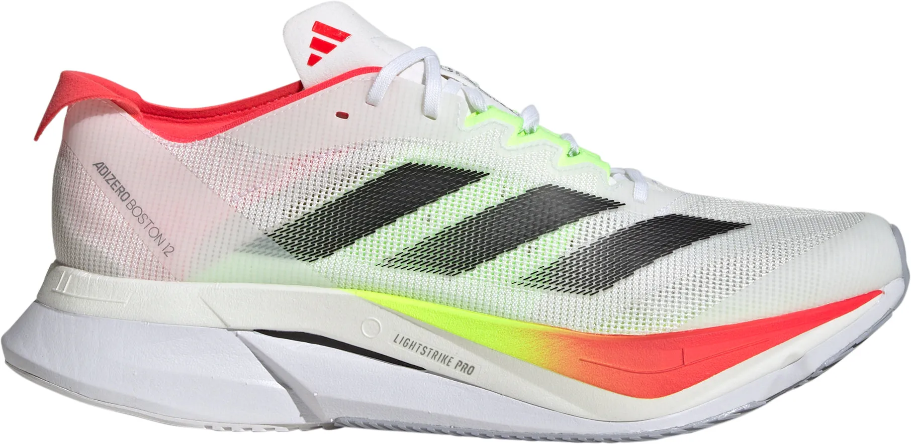 Retro Core Cold Safe adidas Adizero Boston 12 Mens Running Shoes - White