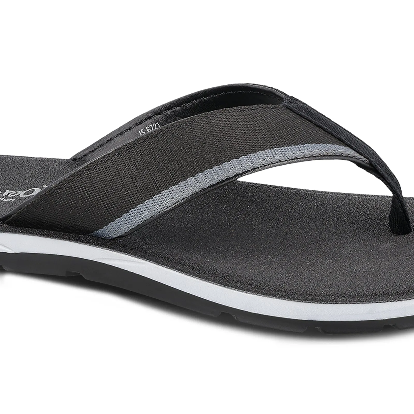 Quick Holiday Look Men's Daily Wear V-Strap Sandals - WGP50006 Black