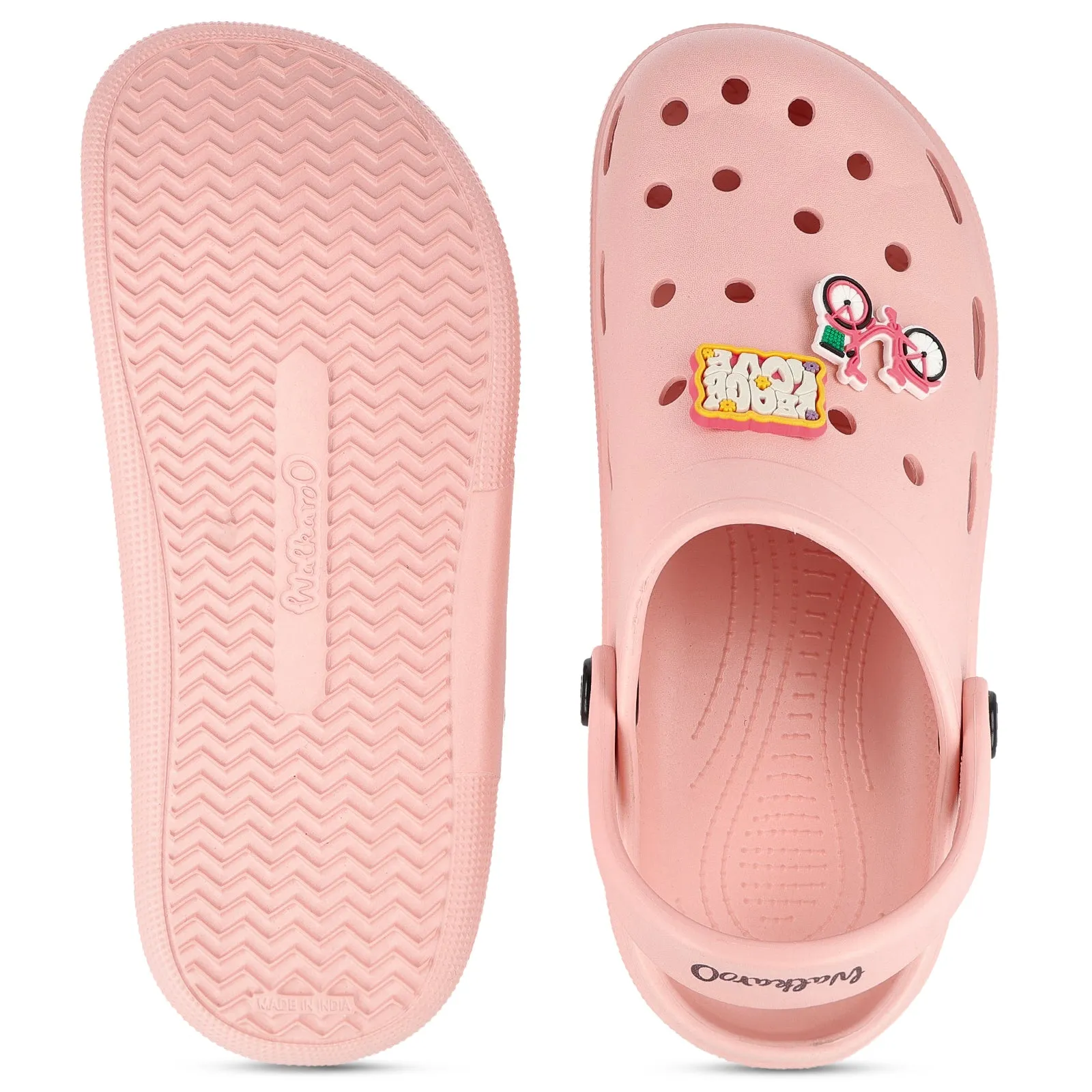 Women's Clogs - WC8983 Peach Closed Design