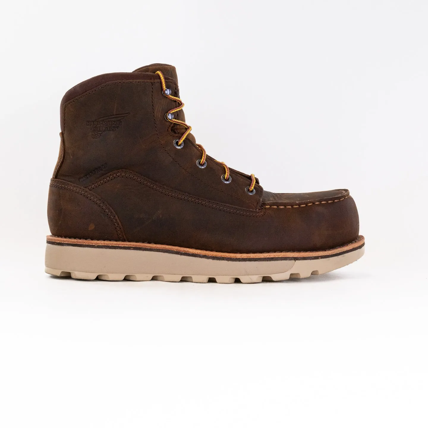 Walking Footwear Protection Red Wing 2440 Traction Tred Lite 6-inch Waterproof Safety Toe Boot (Men's) - Brown