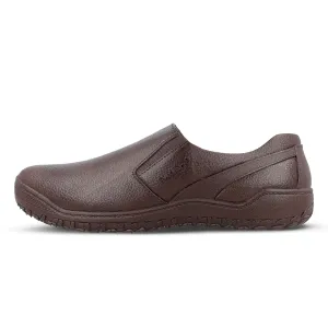 Ankle Supportive Slip On Instant Comfort Shoes Men's Slip-On Rain Shoes - WC4703 Brown
