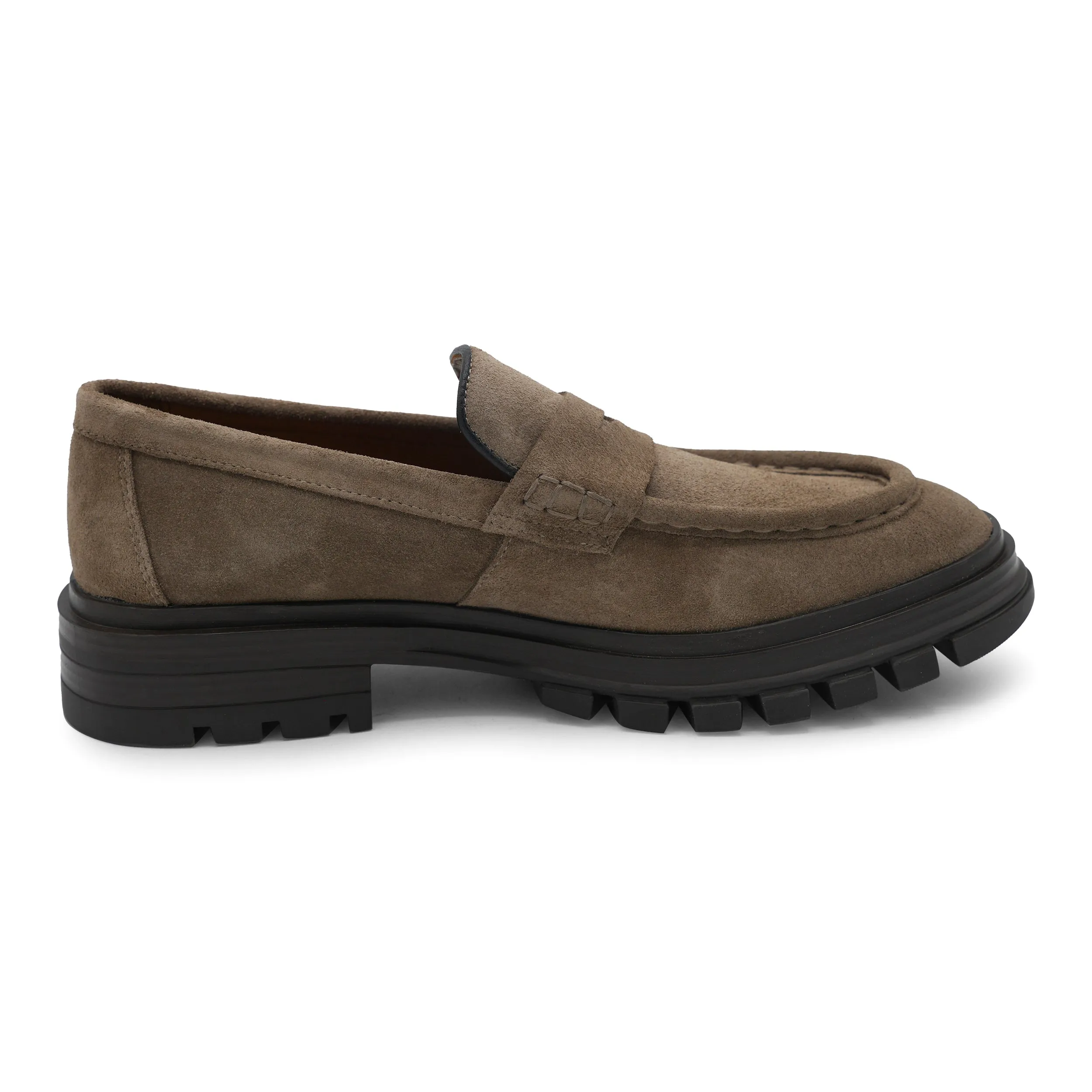 Relax Setting Air Step 6674 - Beige Suede Chunky Loafer