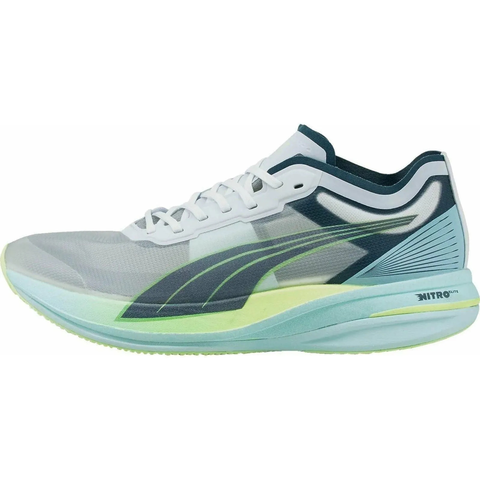 Puma Deviate Nitro Elite Racer Mens Running Shoes - White Energy Boost Ring Walk