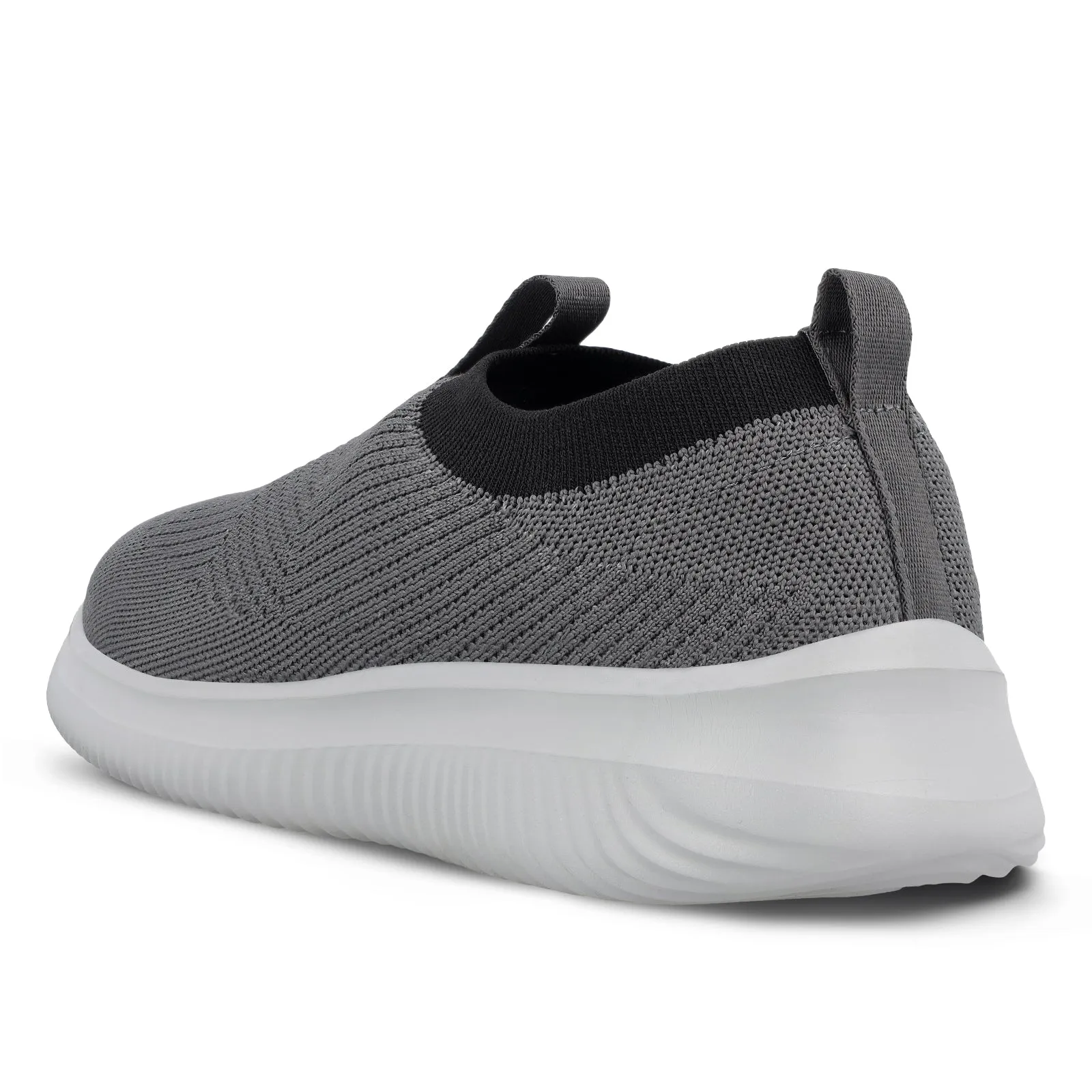 Cloud Soft Men`s Slip-on Walking Shoes - WS9551 Grey