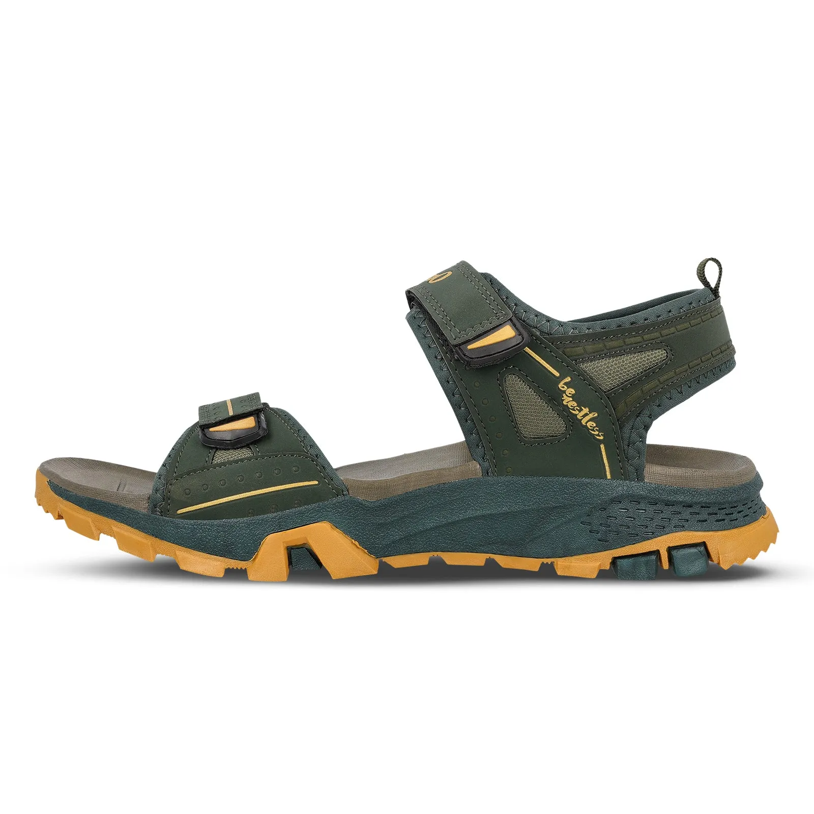 Everyday Wear portable Men's Sports Sandals - WC4444 Green Yellow