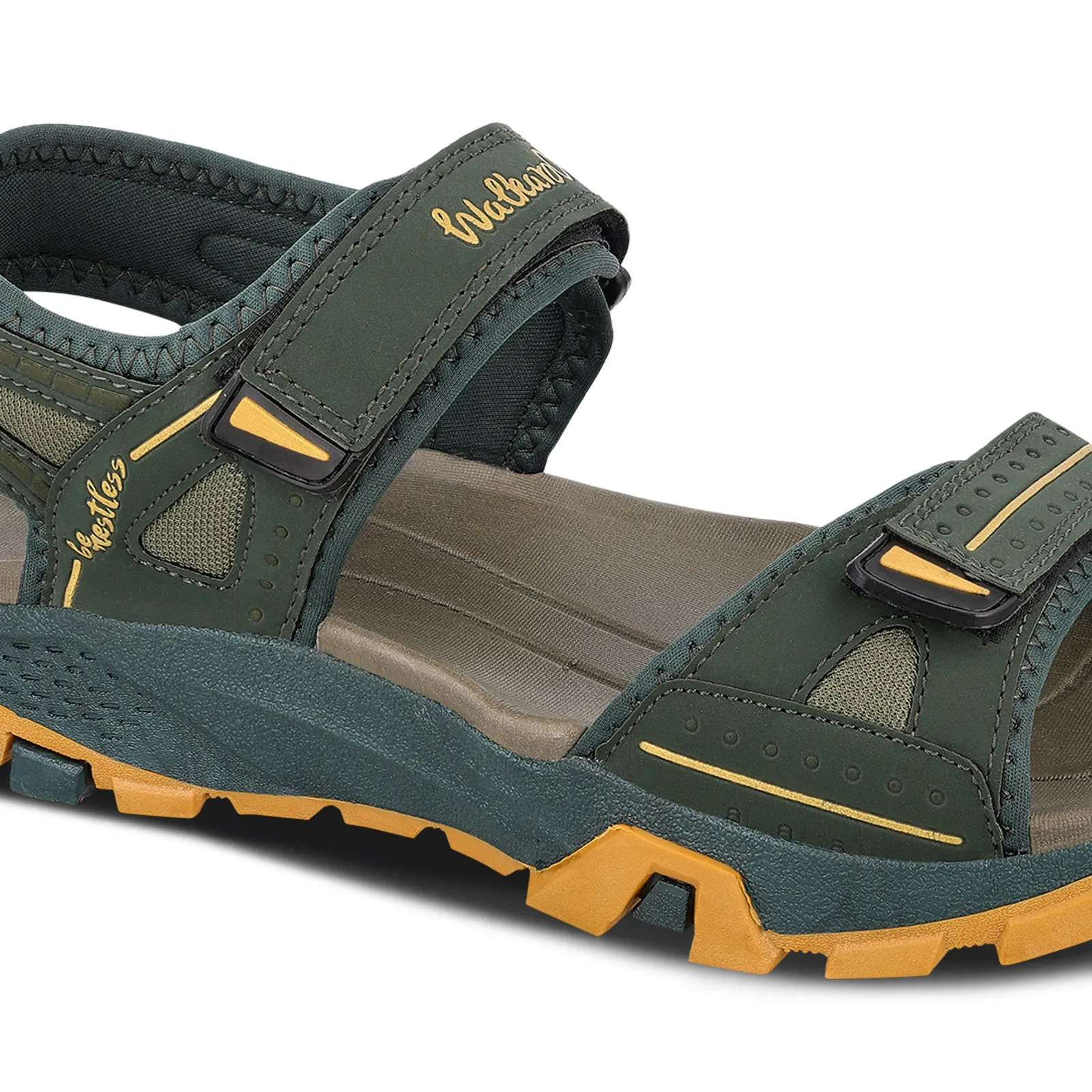 Men's Sports Sandals - WC4444 Green Yellow Fashionable Design Comfortable And Lightweight