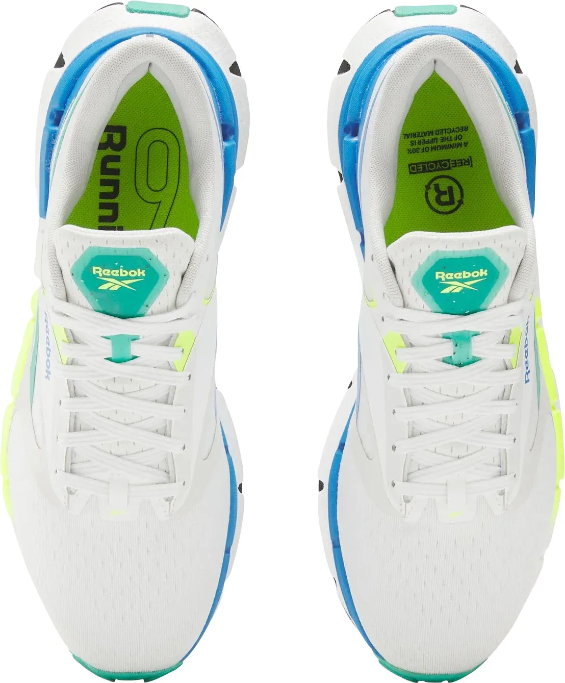 Reebok FloatZig Symmetros Mens Running Shoes - White Quick Dash Bounce Edge