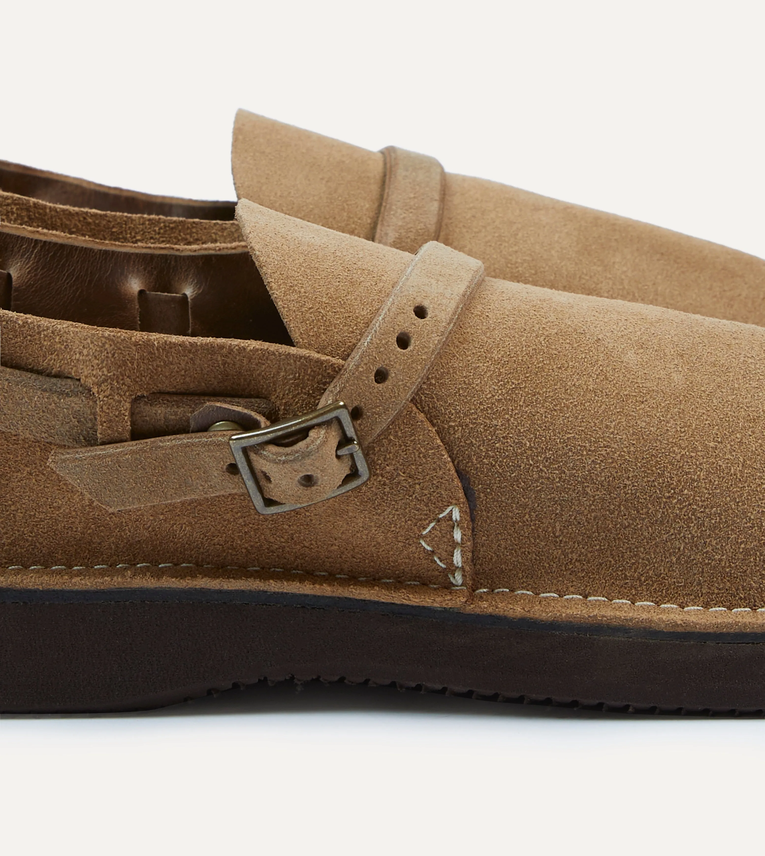 Cool Pop Deep Grip Aurora for Drake's Middle English Light Brown Roughout Leather Shoe