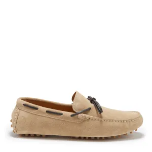 Stylish casual wear Cool Sprint Laced Driving Loafers, taupe suede