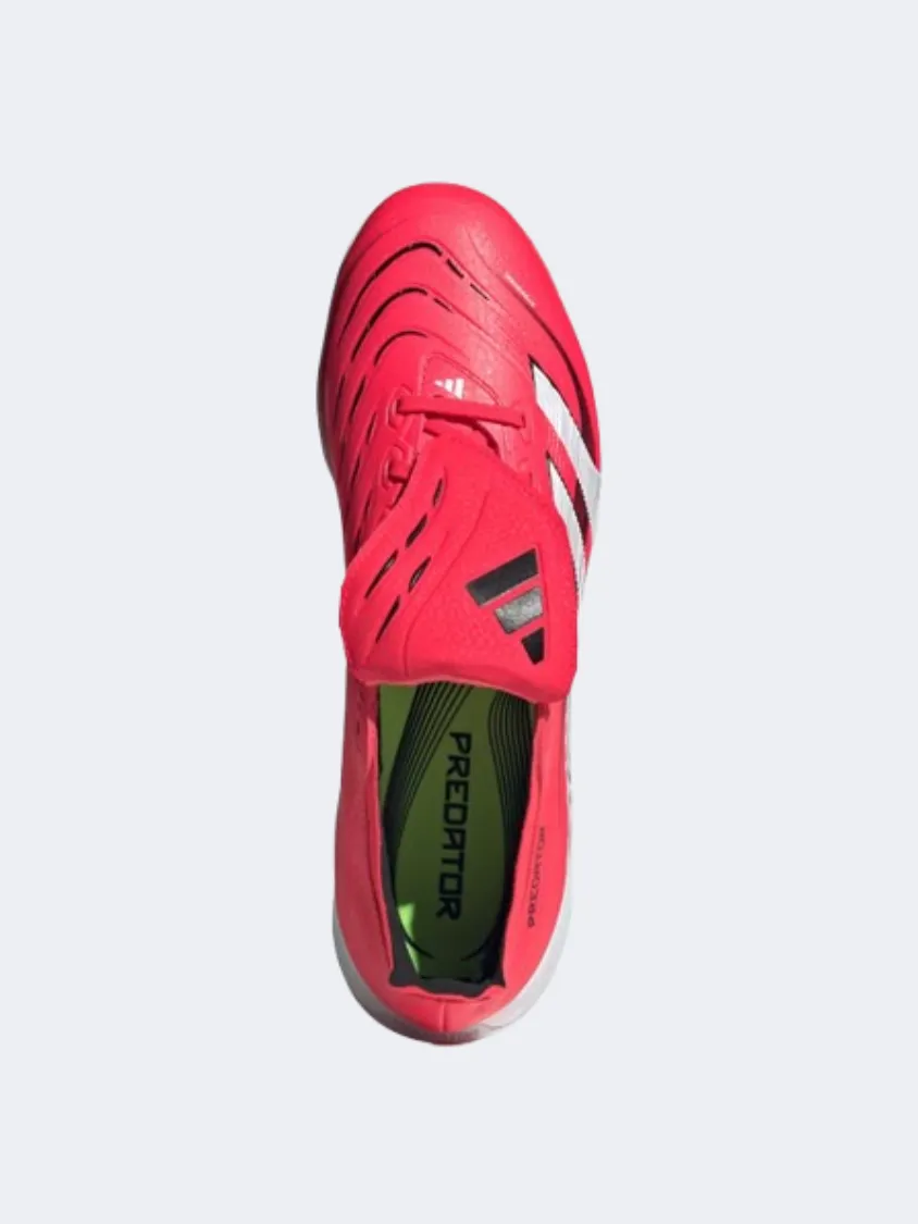 Match Zone Breathable Upper Adidas Predator League Fold Over Tongue Men Football Shoes Red/White/Black