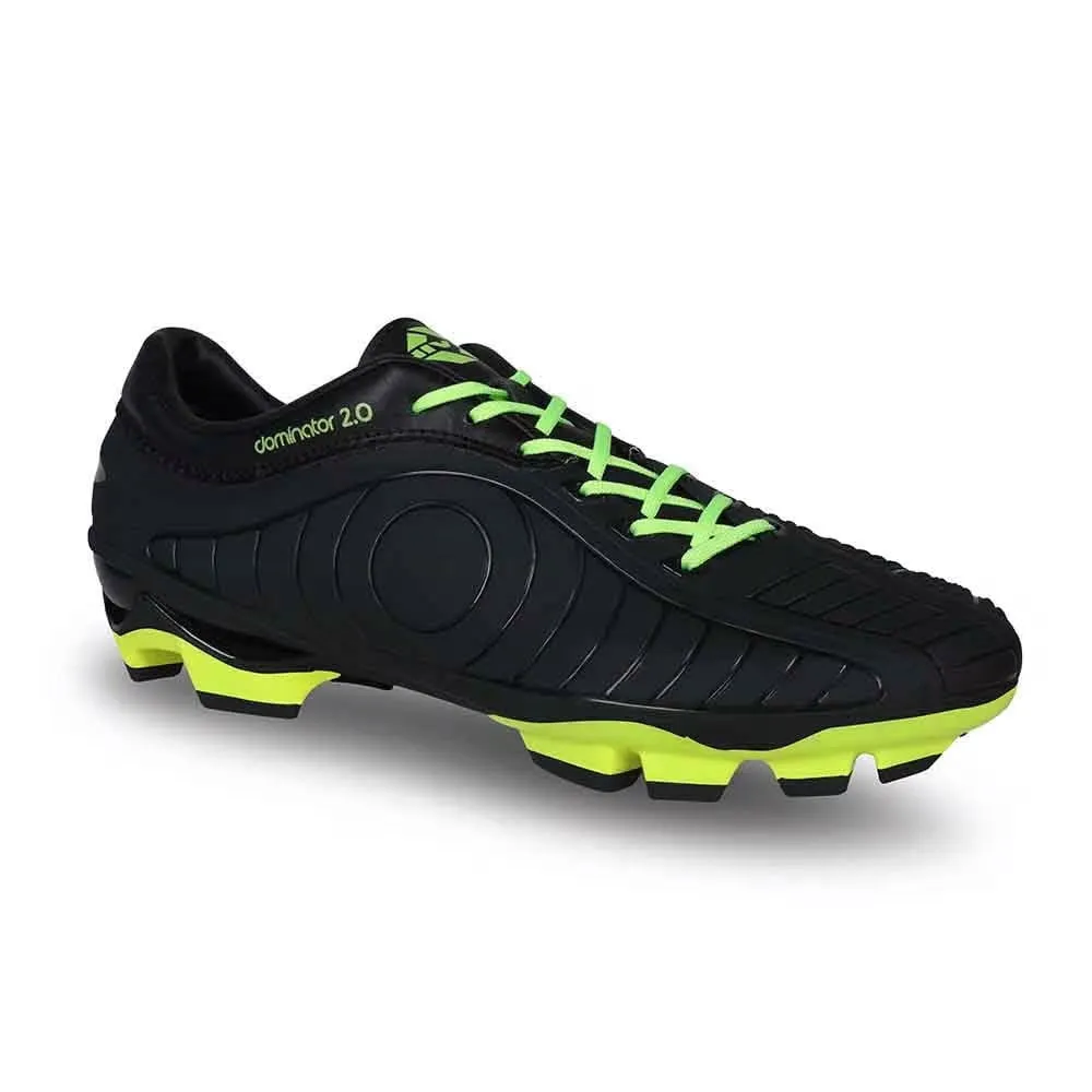 NIVIA Dominator 2.0 Football Shoes for Men (Black) Traction Ready