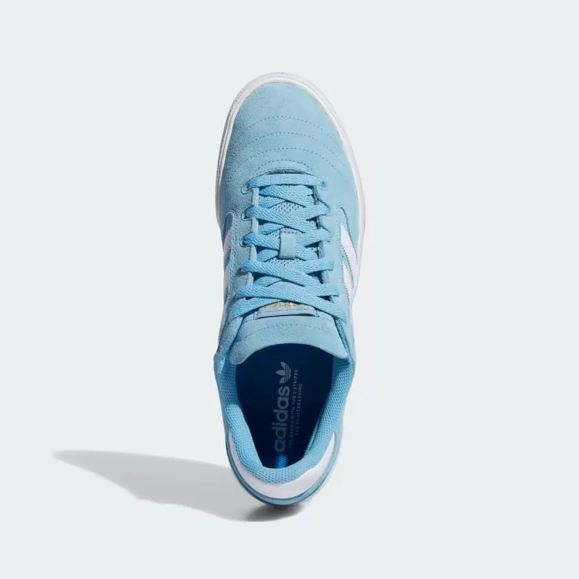 Simple Fit Pro Inspired Adidas  Busenitz Vulc II Skate Shoes - Cloud White / Cloud White / Gold Metallic
