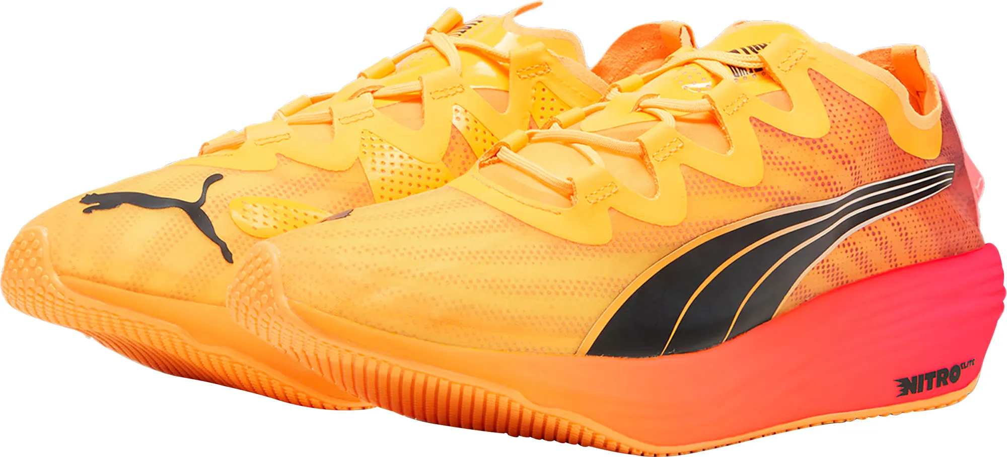 Snow Ride Adult Ease Puma Fast-FWD Nitro Elite Mens Running Shoes - Orange