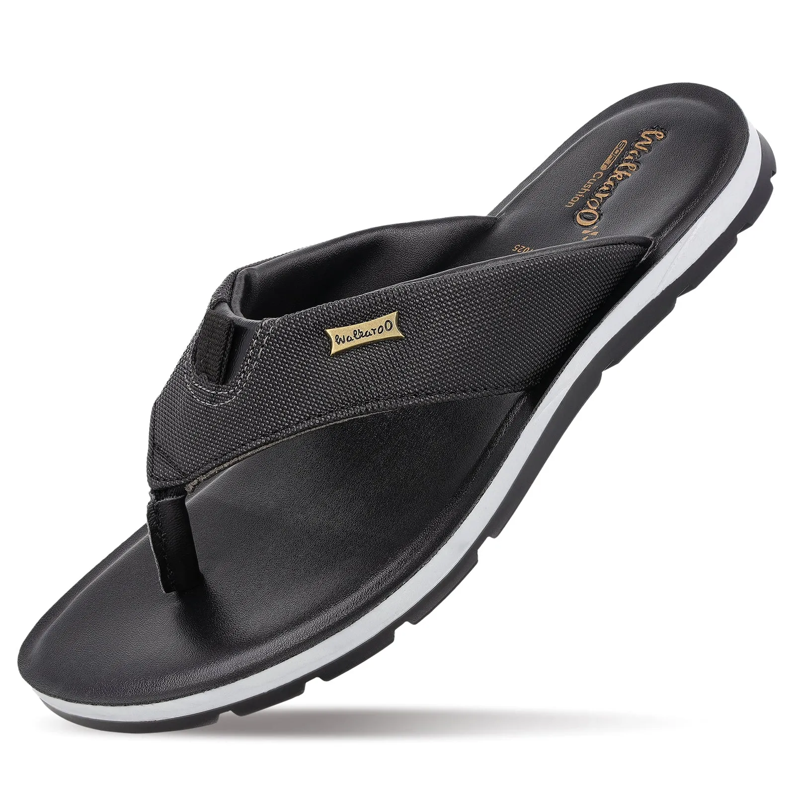 Summer Park Look Men's Daily Wear V-Strap Sandals - WE1025 Black