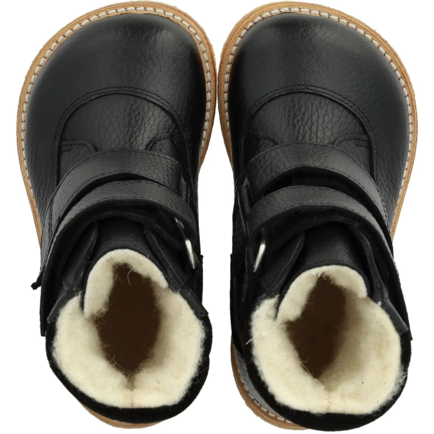 Angulus Black TEX Boot with Velcro Closure Cold-Weather Footwear