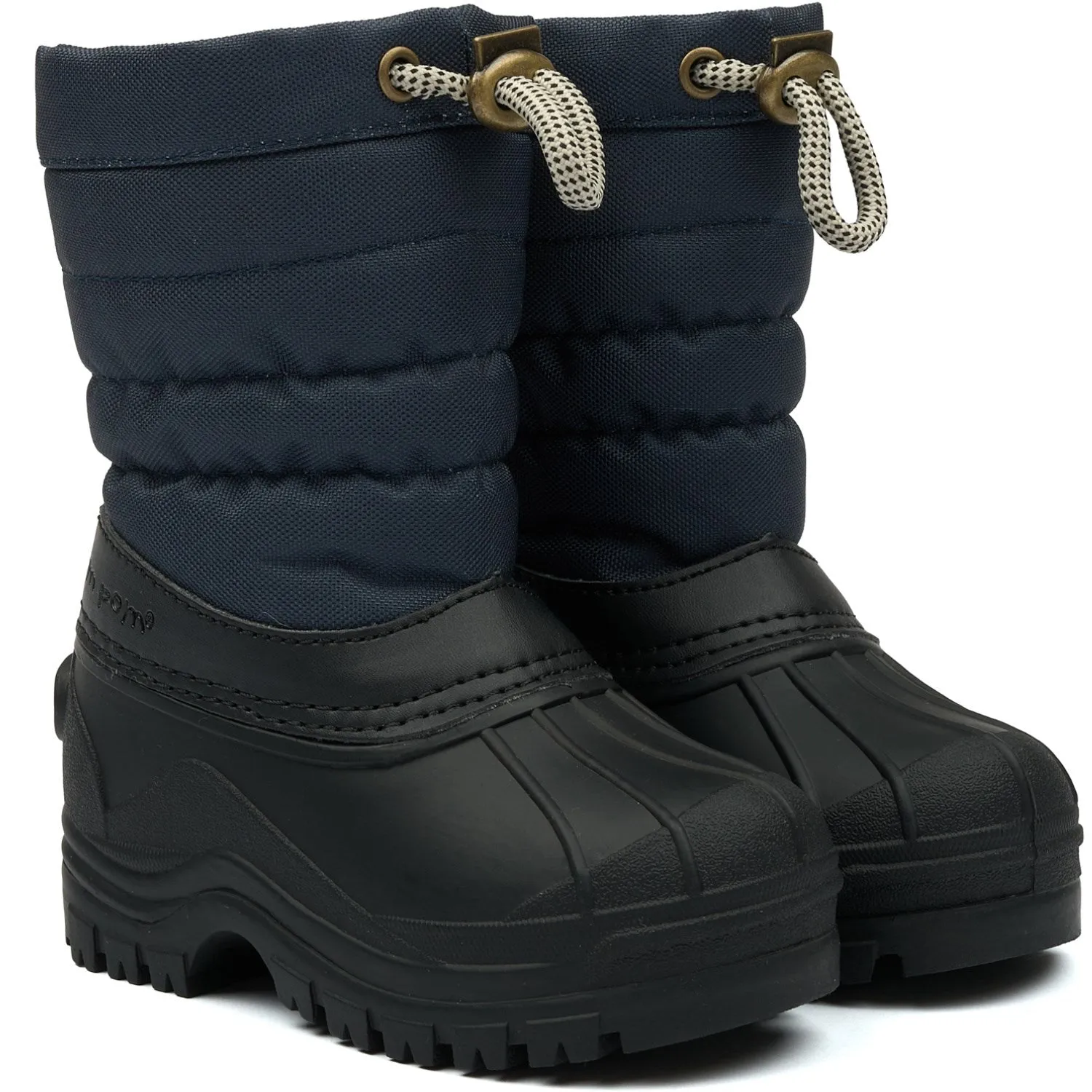 Snow Exploration Outdoor Adventure Pom Pom Navy PmWill Winter Boot