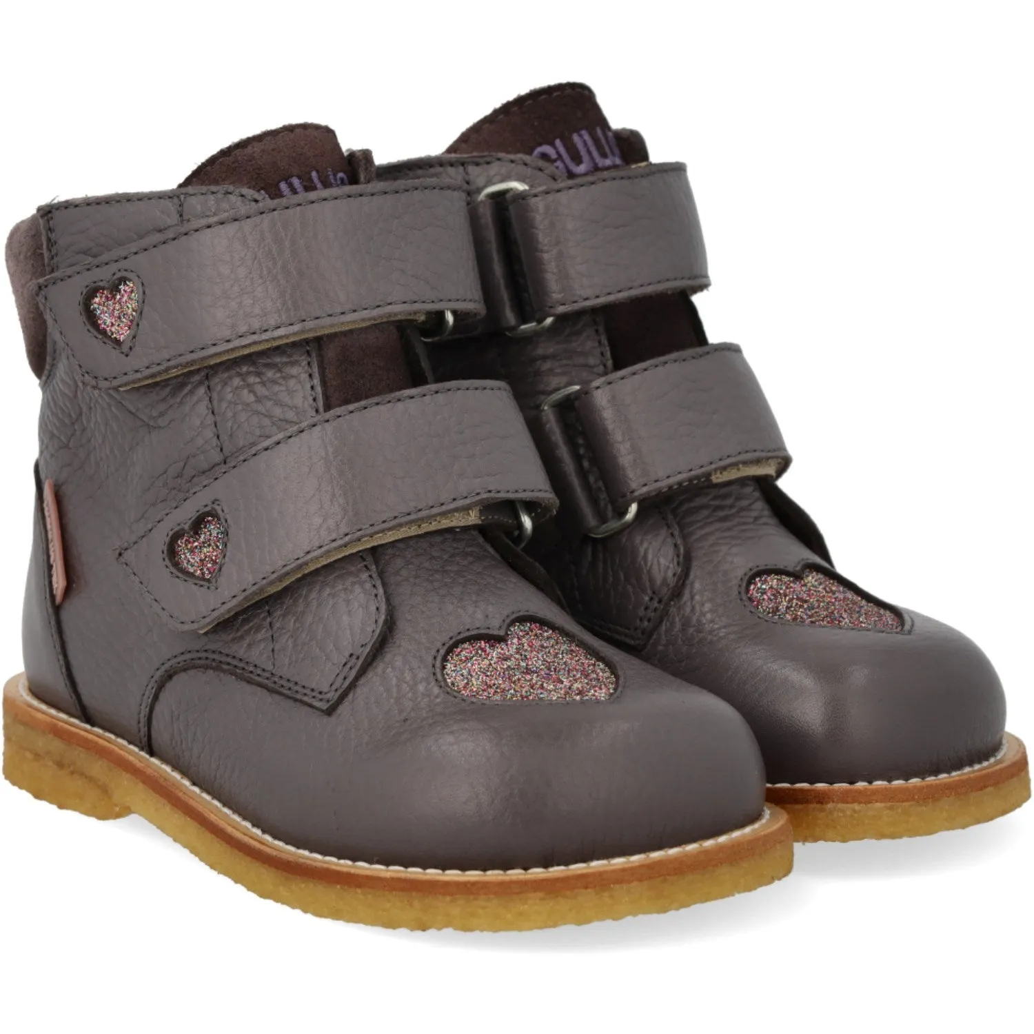 Angulus Lavender/Multi Glitter/Lavende TEX Boot with Sparkling Glitter Hearts Chill Guard Outdoor Adventure Footwear