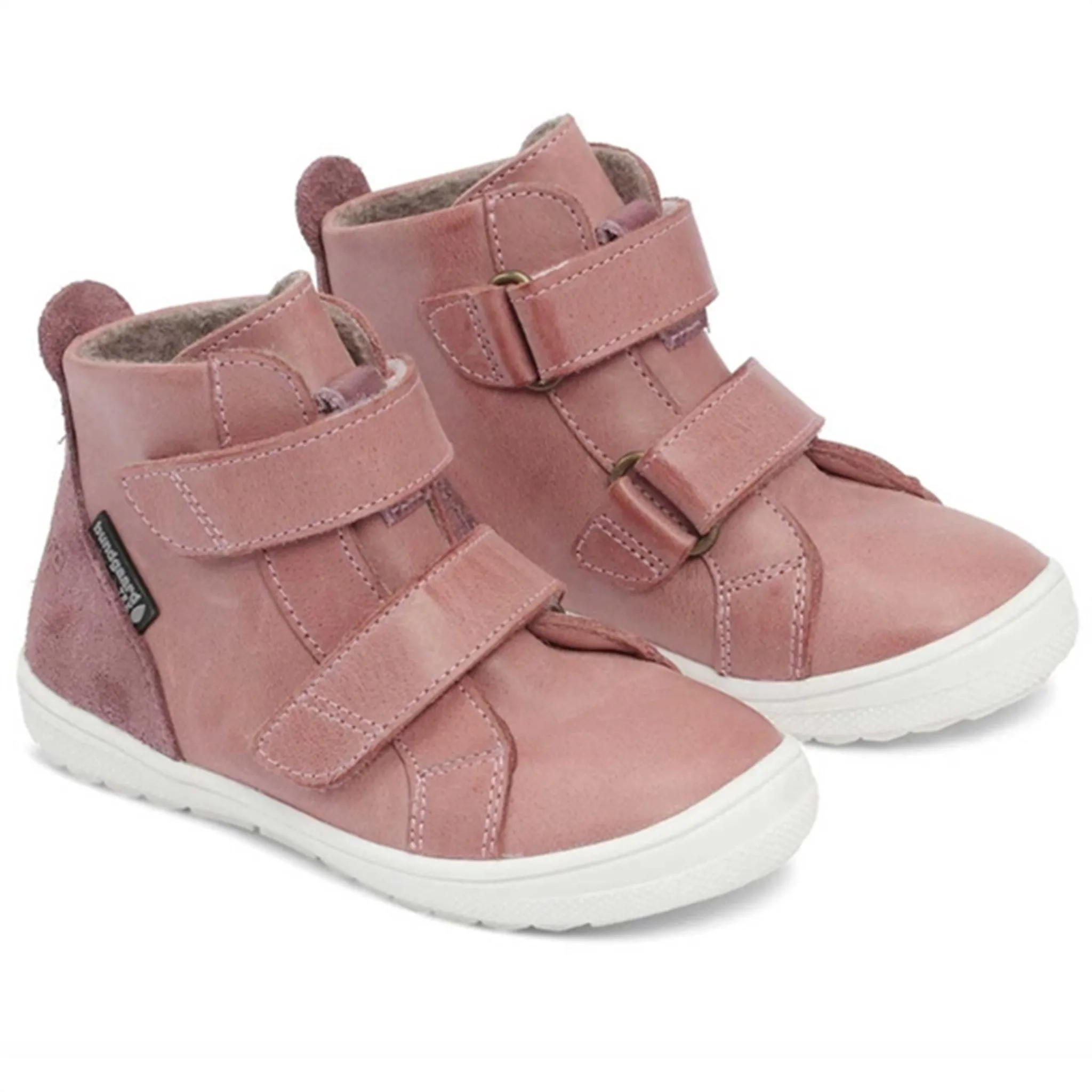 Bundgaard Storm Velcro Tex Shoes Old Rose Snow Fashion Soft Touch