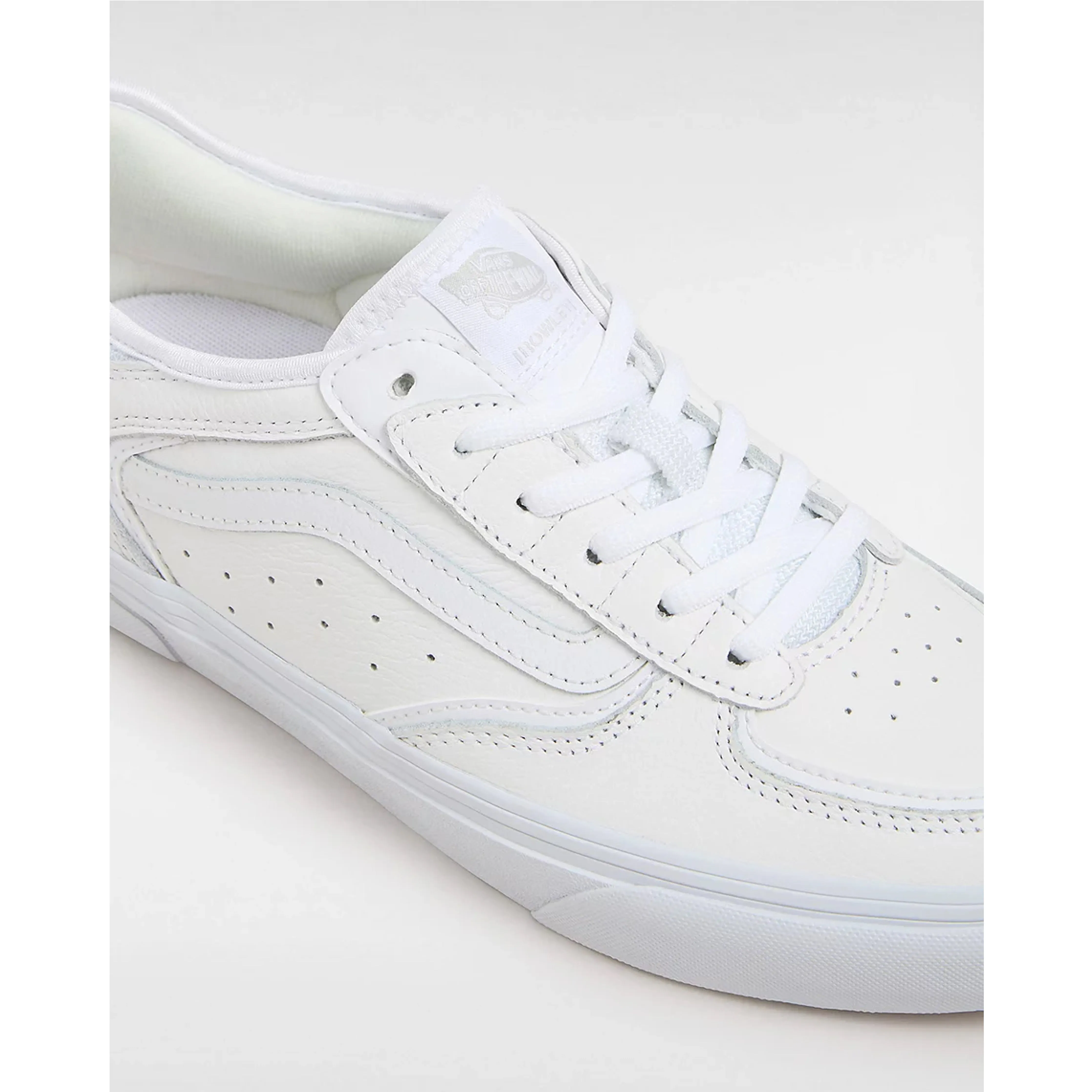 Vans Skate Rowley Leather Skate Shoes - White Easy on