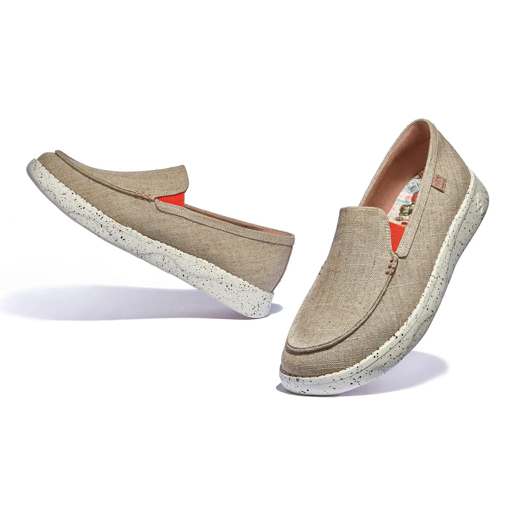 Linen White Tarragona III Men Party Ready Practical Comfort Shoes