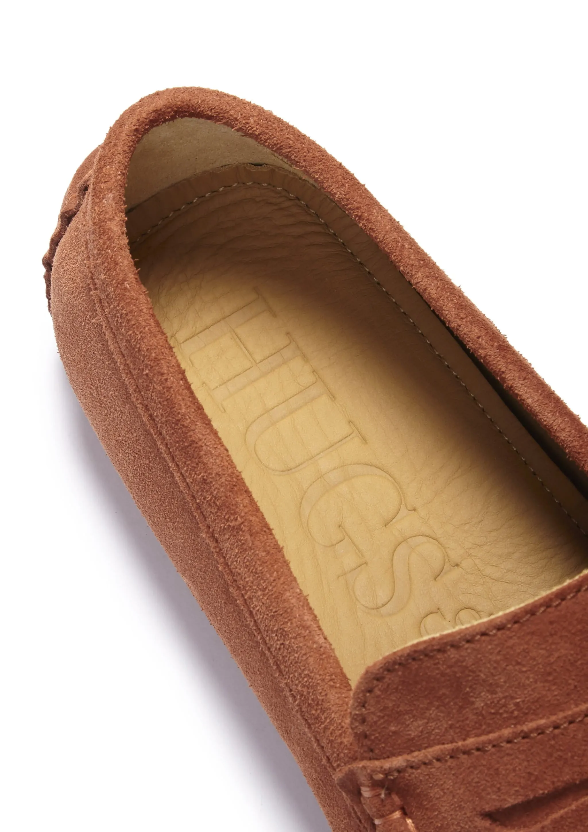 Penny Driving Loafers, rust suede Pure Breeze Premium Leather