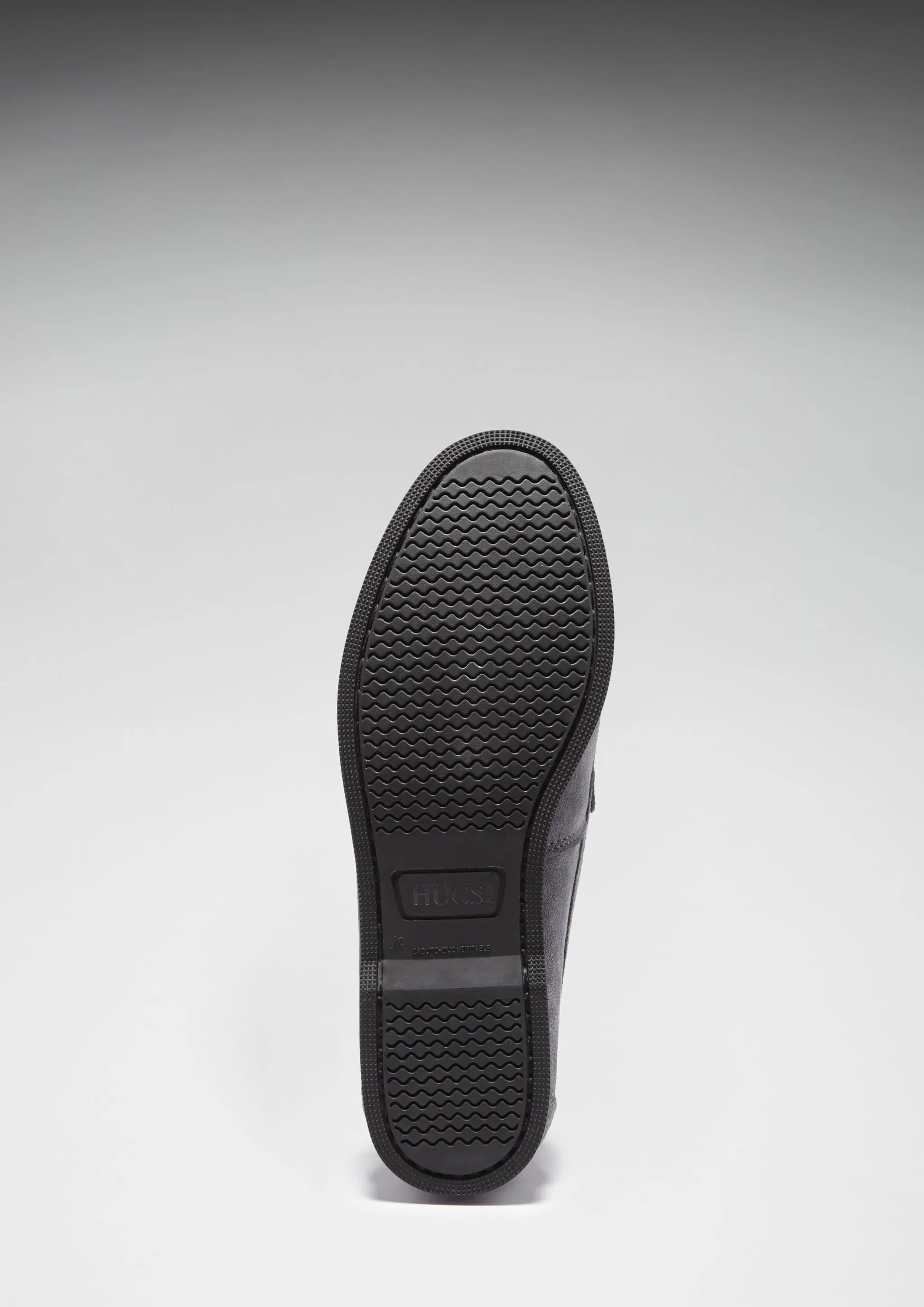 Office Look Boat Loafers, slate grey suede