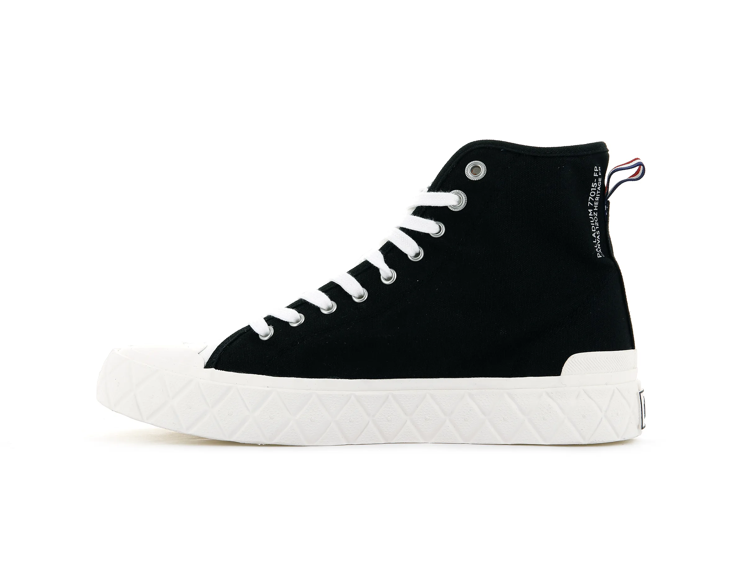 Adult Ease 77015-030-M | PALLA ACE CANVAS MID | BLACK/MASHMALLLOW