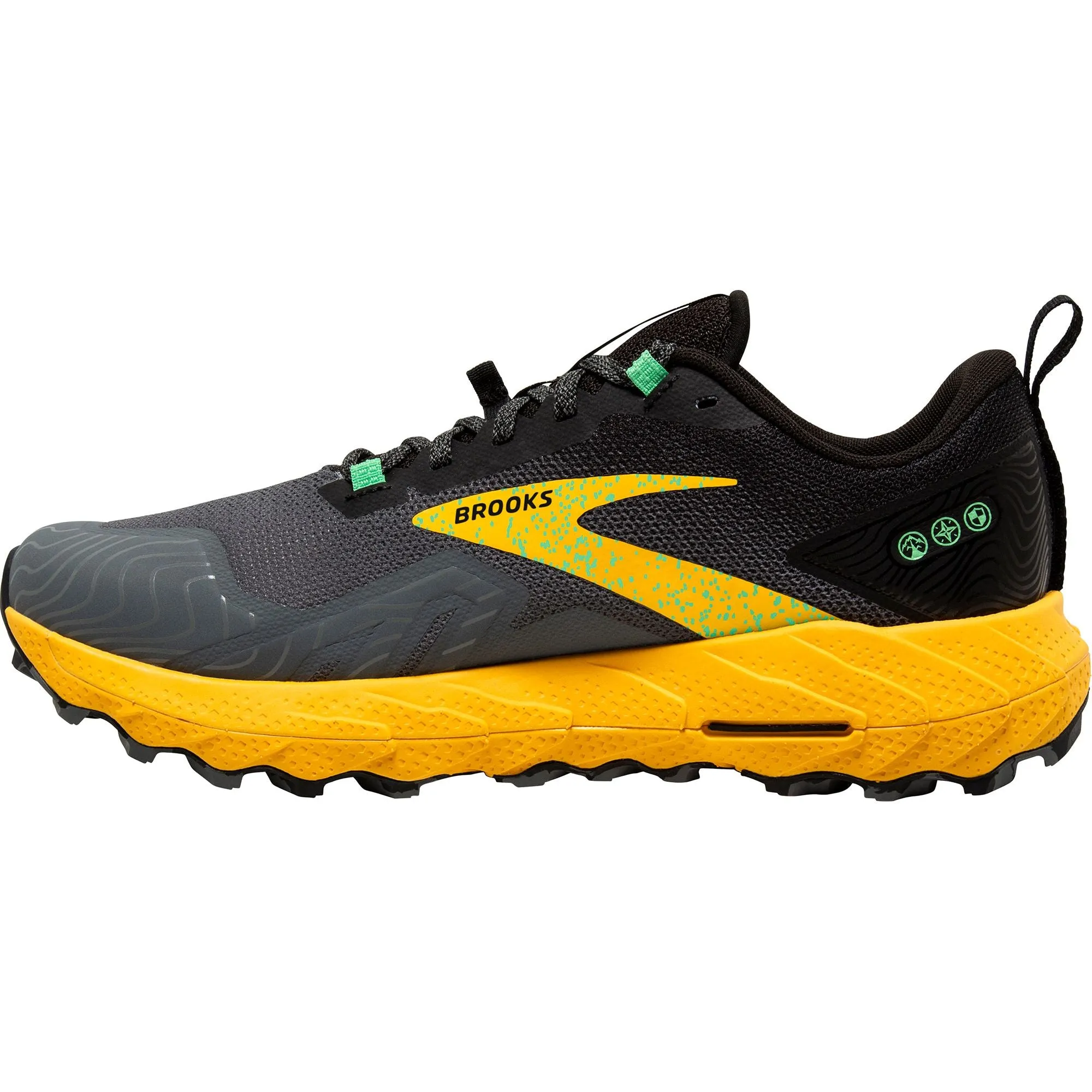 Court Fast Brooks Cascadia 17 Mens Trail Running Shoes - Grey