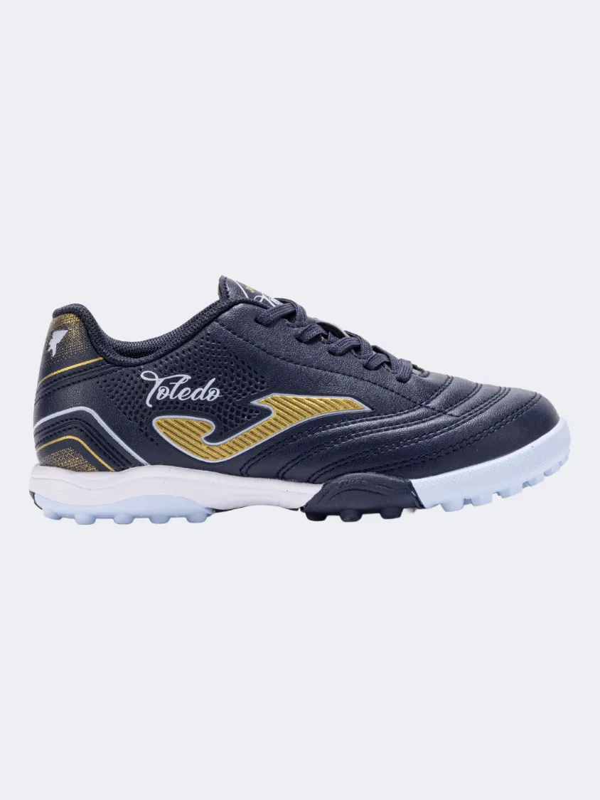 Water Resistant Joma Toledo 2503 Tf Kids Football Shoes Navy Blue