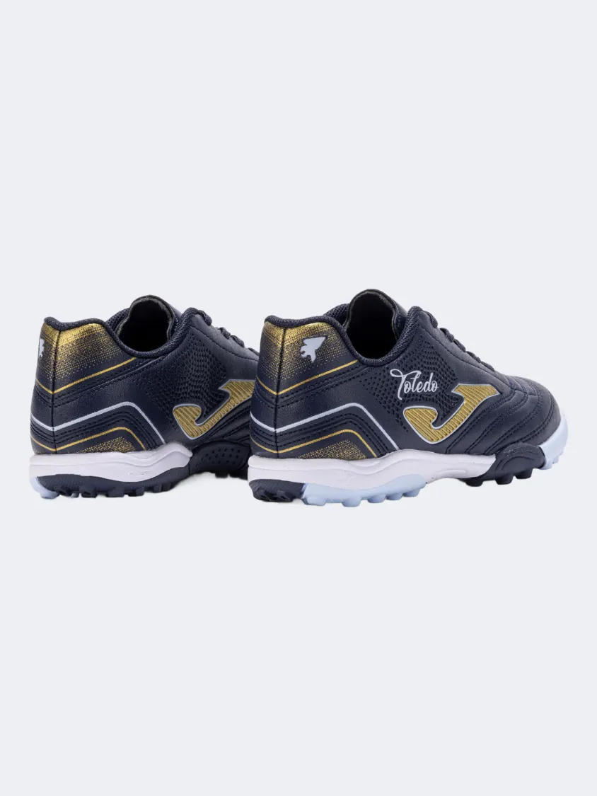 Metal Tips Enhanced Speed Joma Toledo 2503 Tf Kids Football Shoes Navy Blue