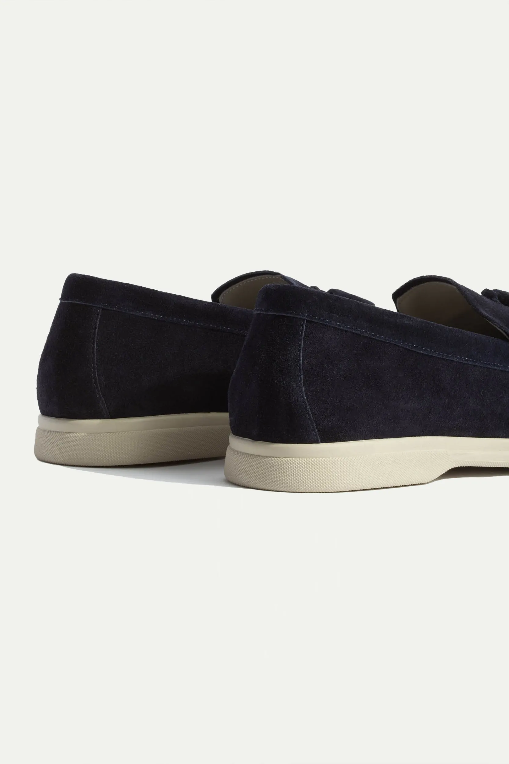 Blue suede tassel loafers - Made In Italy Light Dash