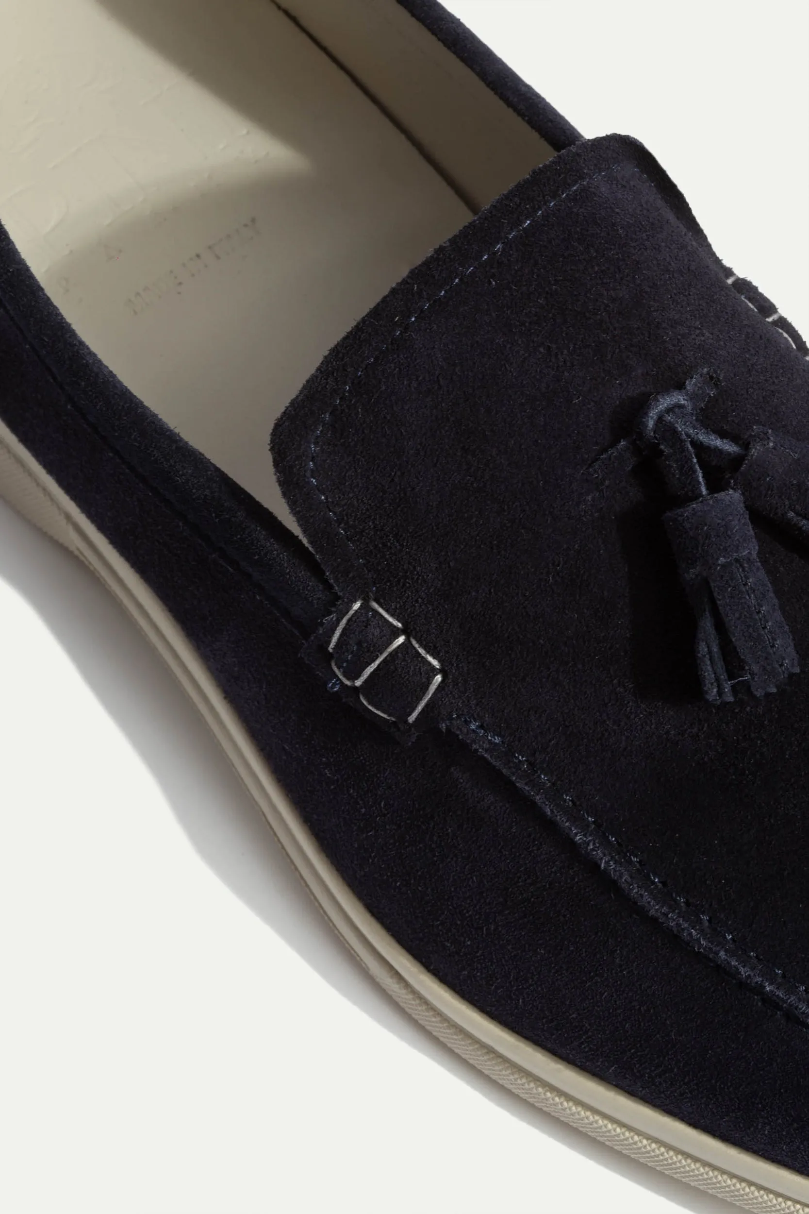 Blue suede tassel loafers - Made In Italy Grip Strong