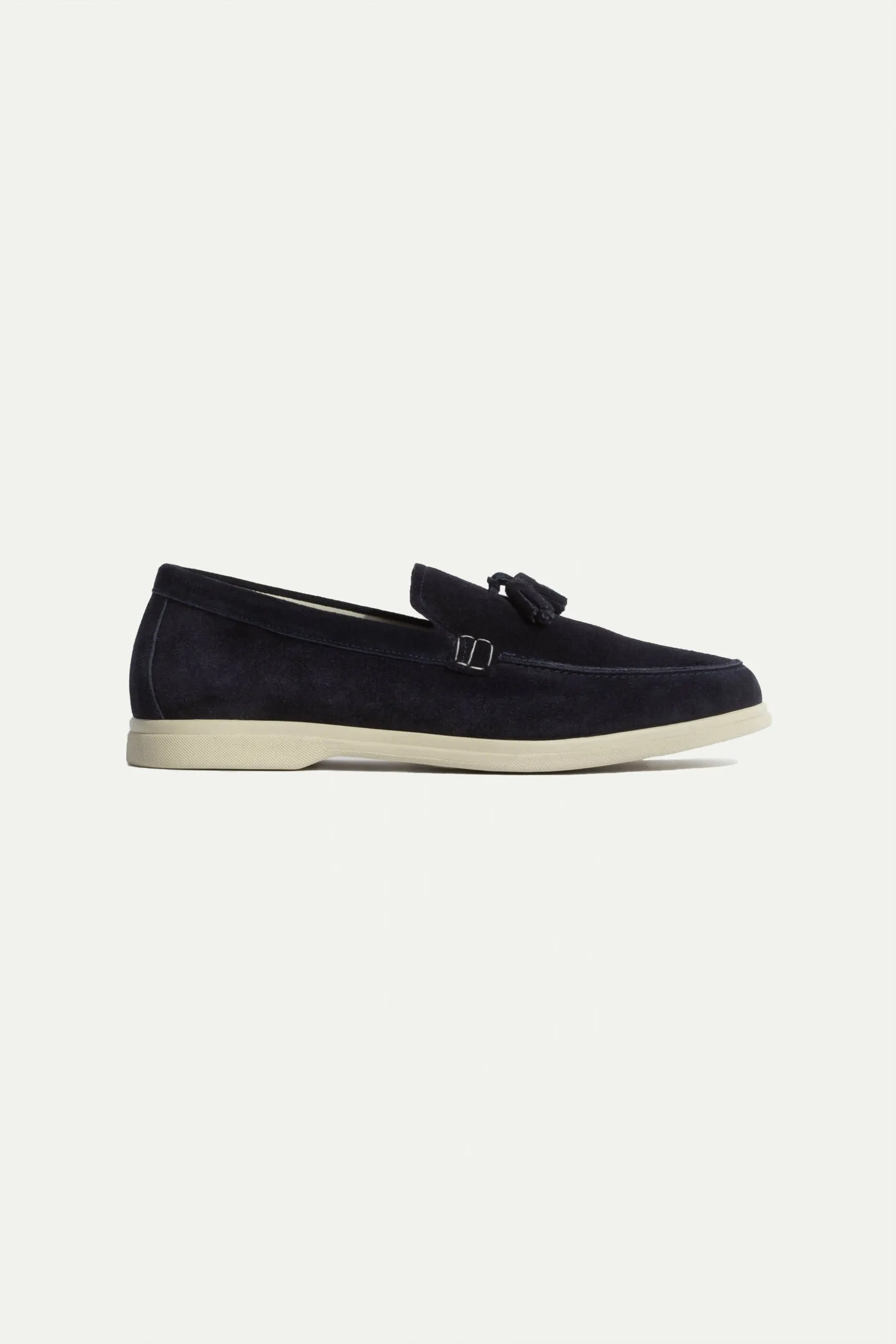 Blue suede tassel loafers - Made In Italy Extended Wear