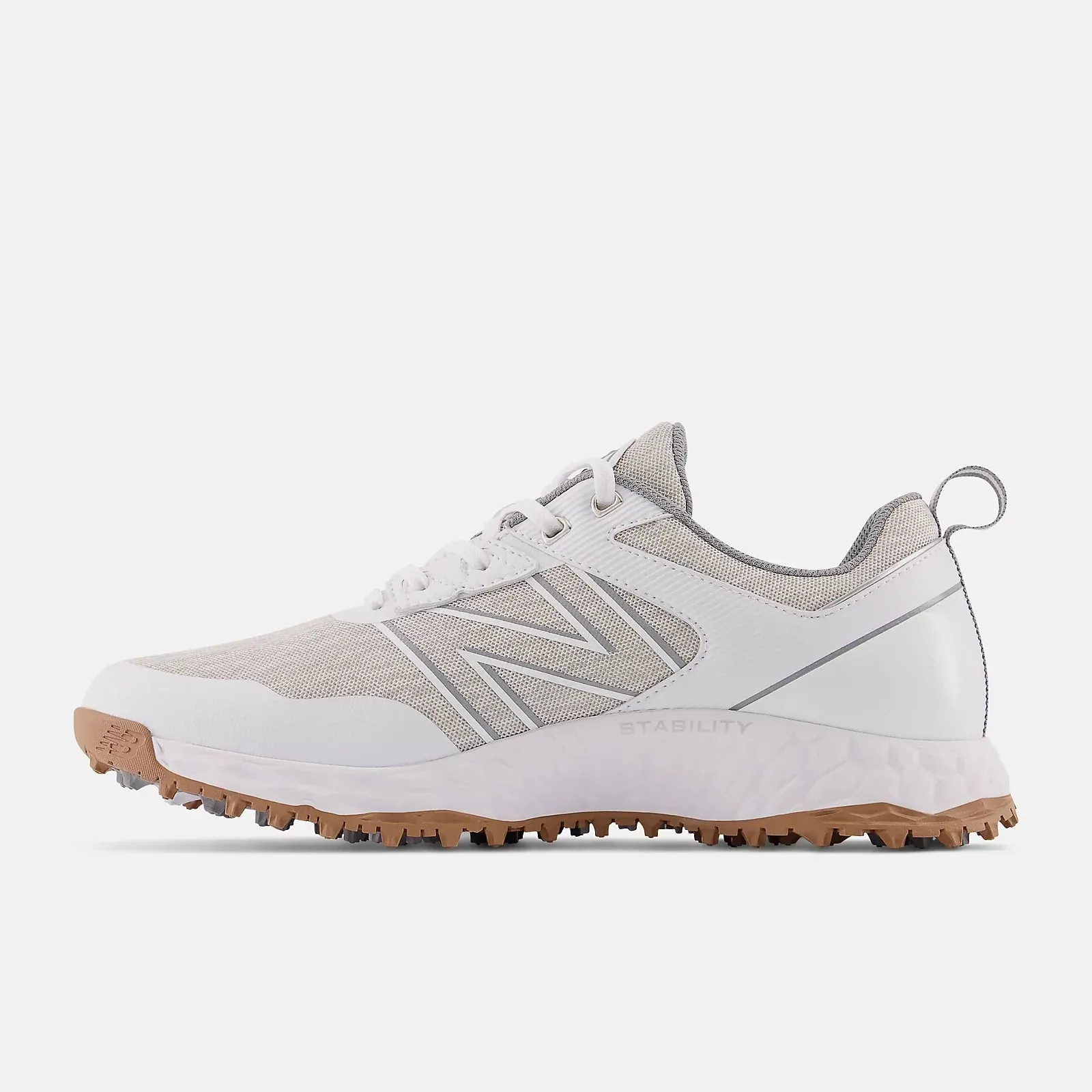 New Balance Mens Fresh Foam Contend Golf Shoe  - WHITE Stability Support