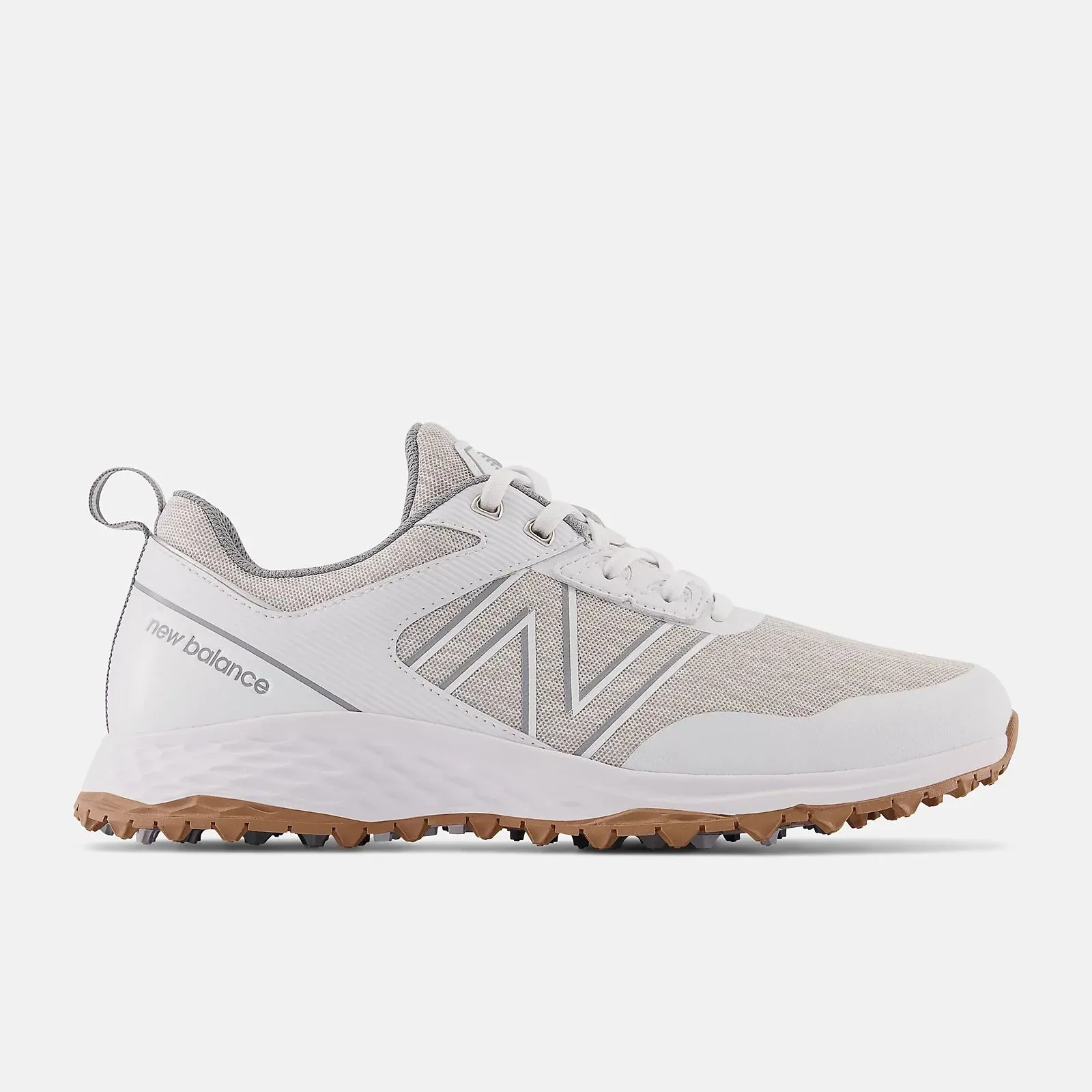 Firm base New Balance Mens Fresh Foam Contend Golf Shoe  - WHITE