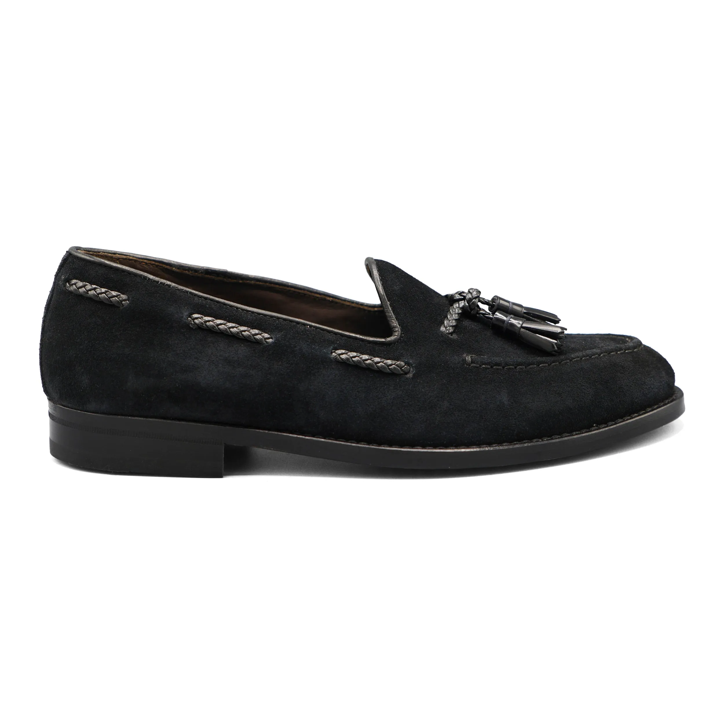 PM0H2 - Classic Black Suede Loafer Classic Walk
