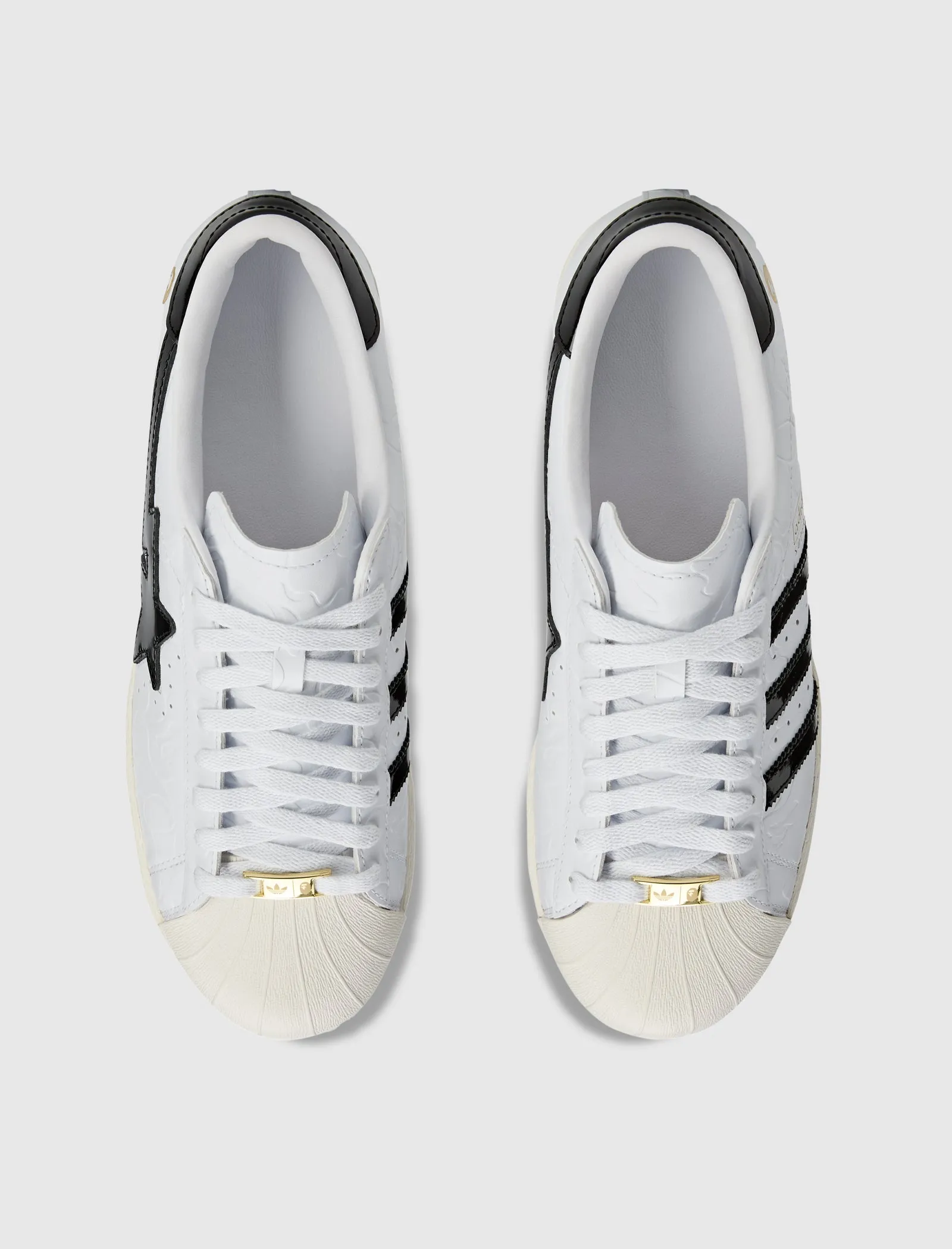 Wool Warm BAPE SUPERSTAR "WHITE/BLACK"