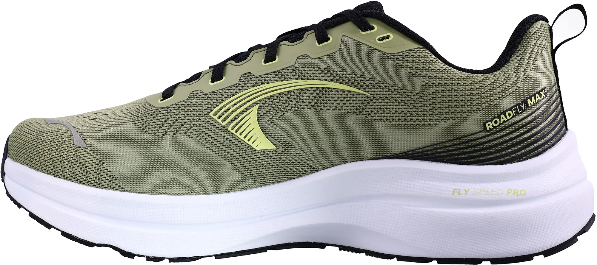 Inov8 RoadFly Max Mens Running Shoes - Green Fiber Mix Cotton Touch