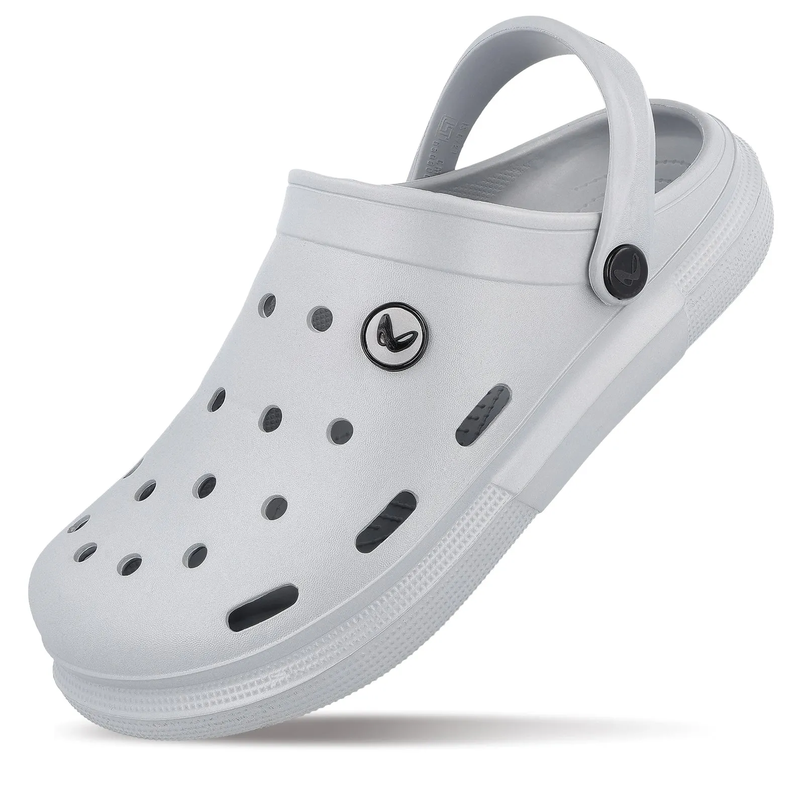 Men's Clogs  - WC4843 Light Grey foldable Breathable Design