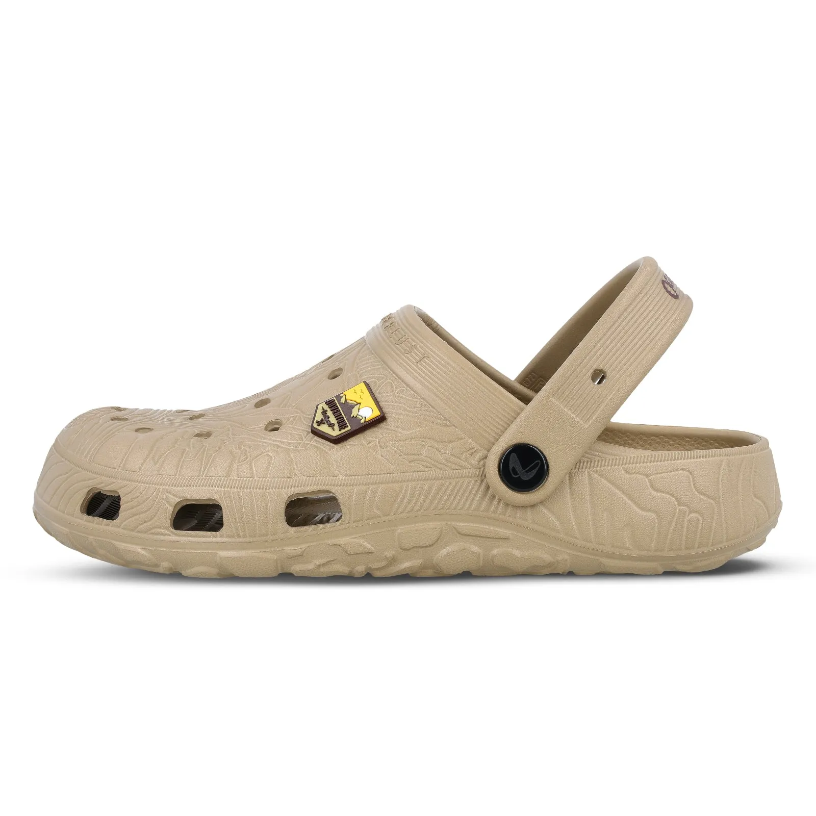 Footwear for Traveling Color Mix Men's Clogs  - WC8801 Khaki