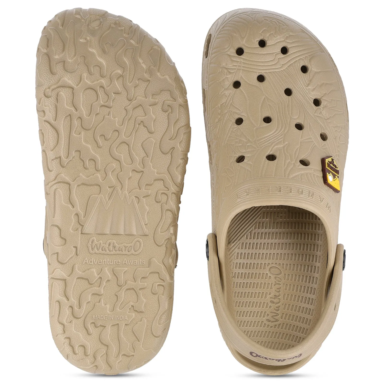 Easy Glam Smart Design Men's Clogs  - WC8801 Khaki