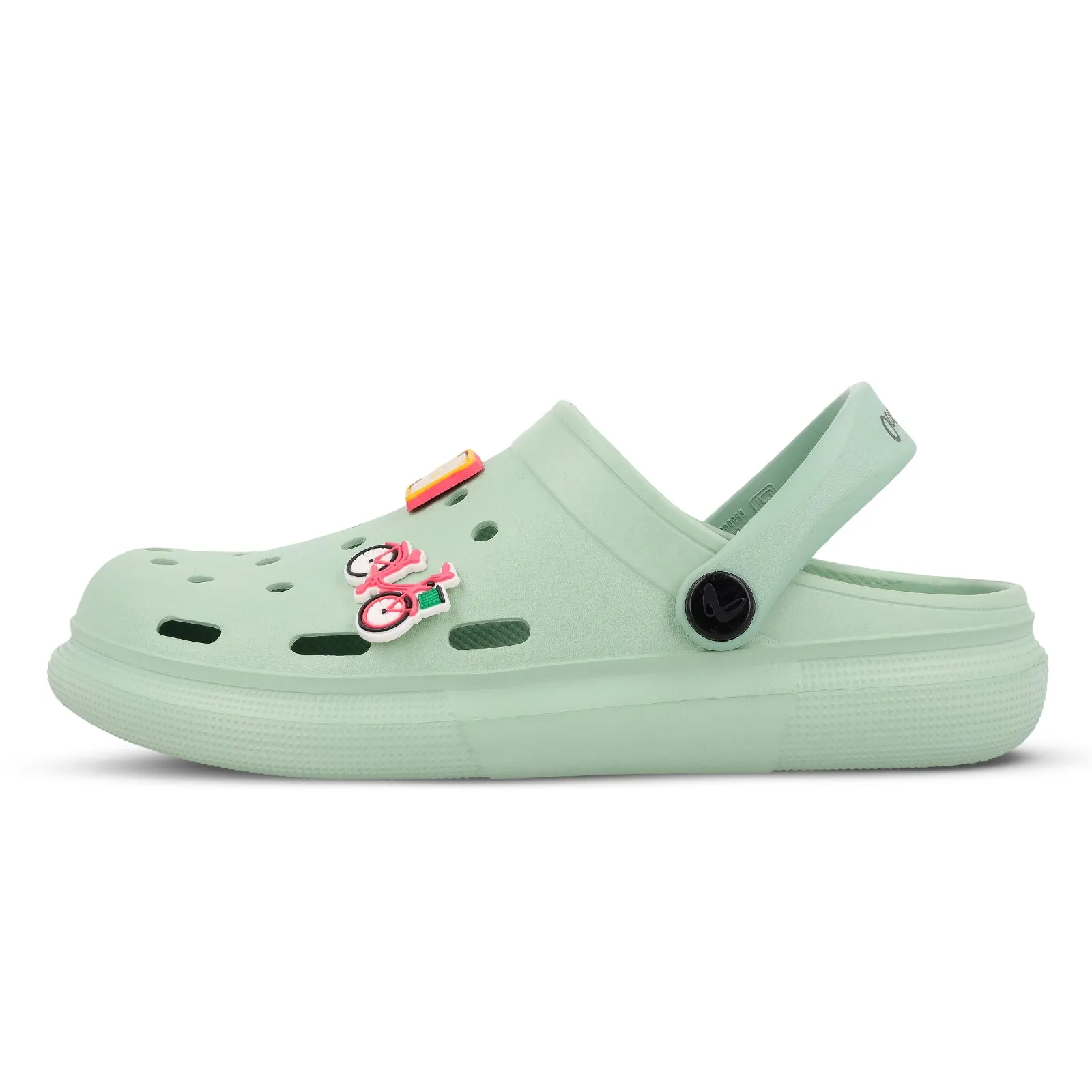 Ribbon Tie Casual Comfort Women's Clogs - WC8983 Ice Green
