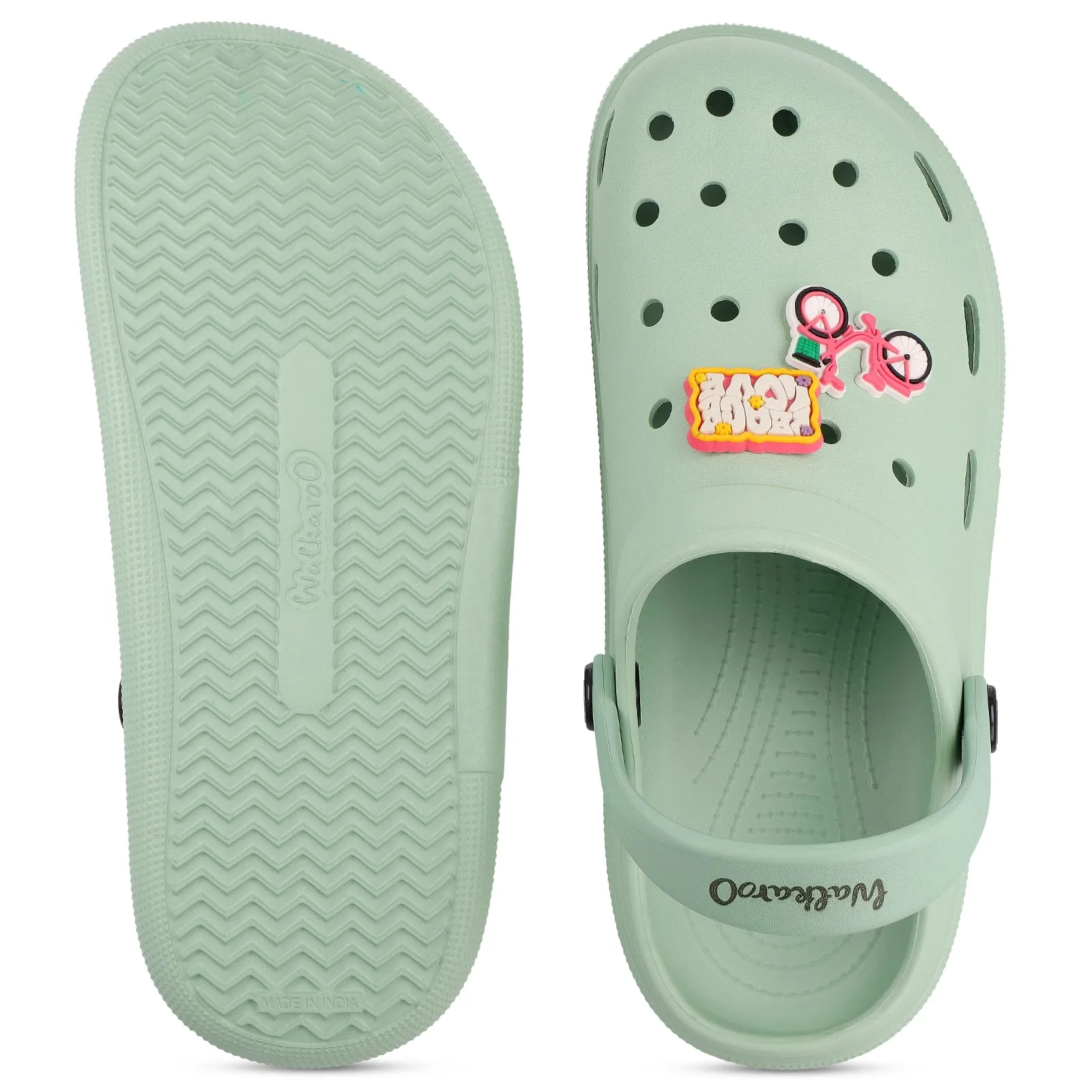 Women's Clogs - WC8983 Ice Green Summer Flip-flops