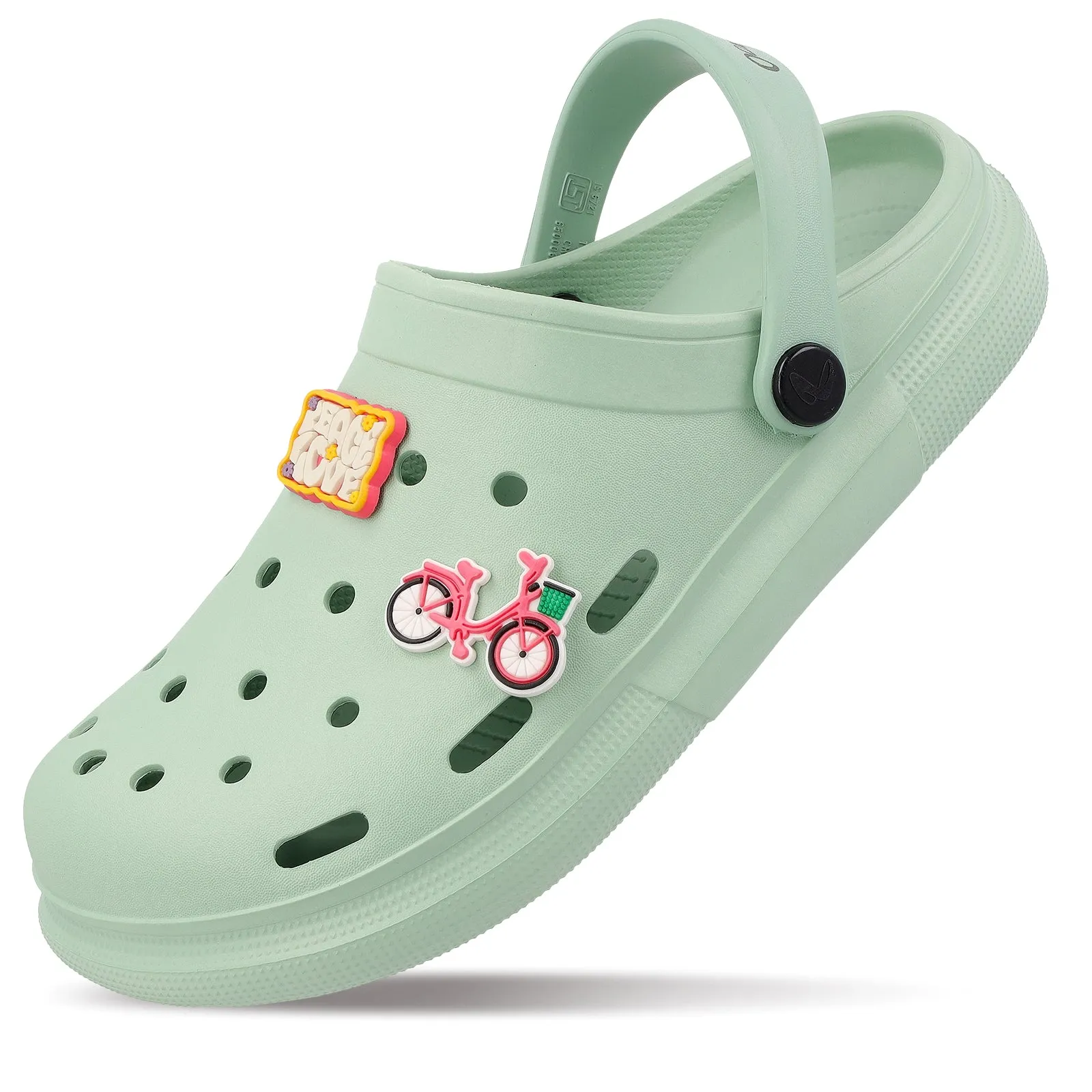 Women's Clogs - WC8983 Ice Green Flexible Sandals Stylish Flip-flops for Travel